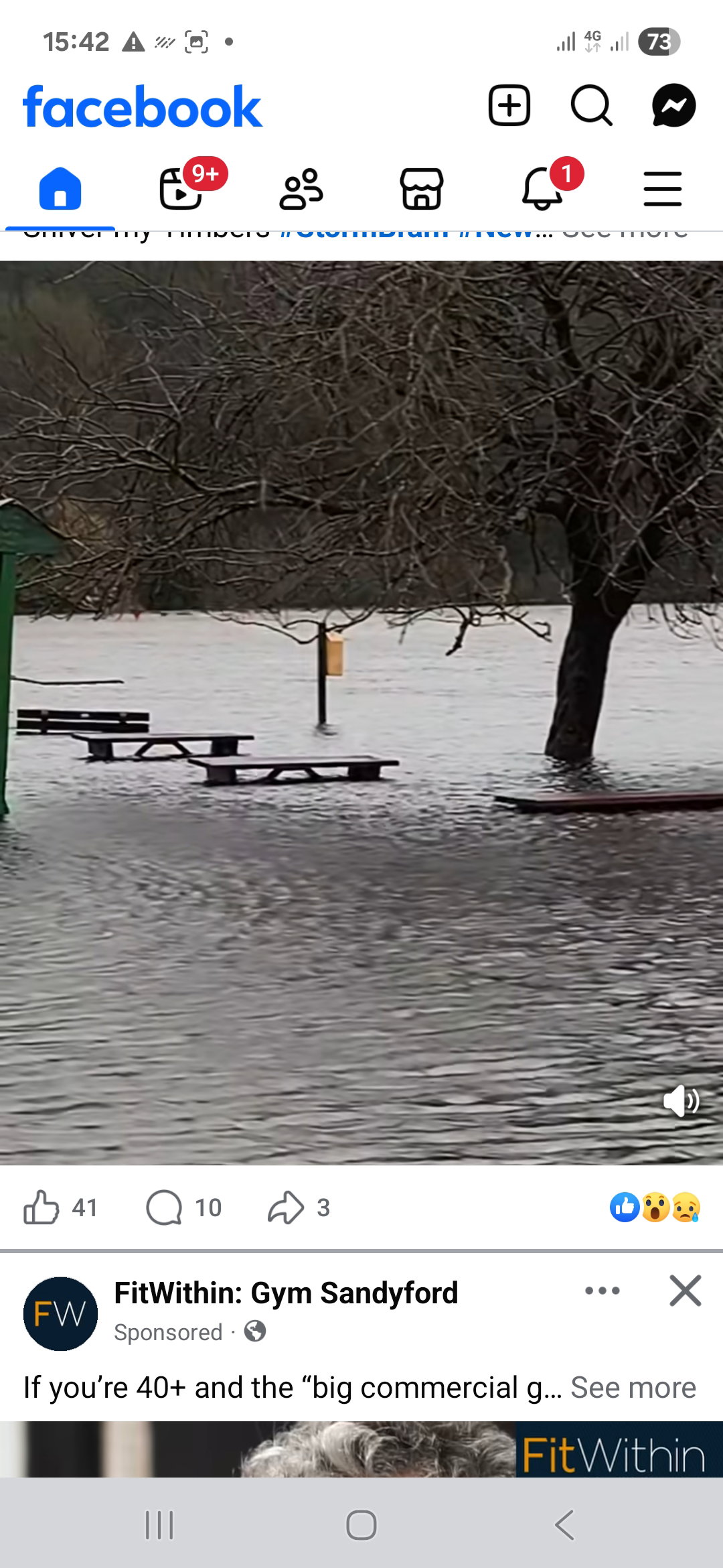 2025 12 09th River Barrow, St Mullins Flooded