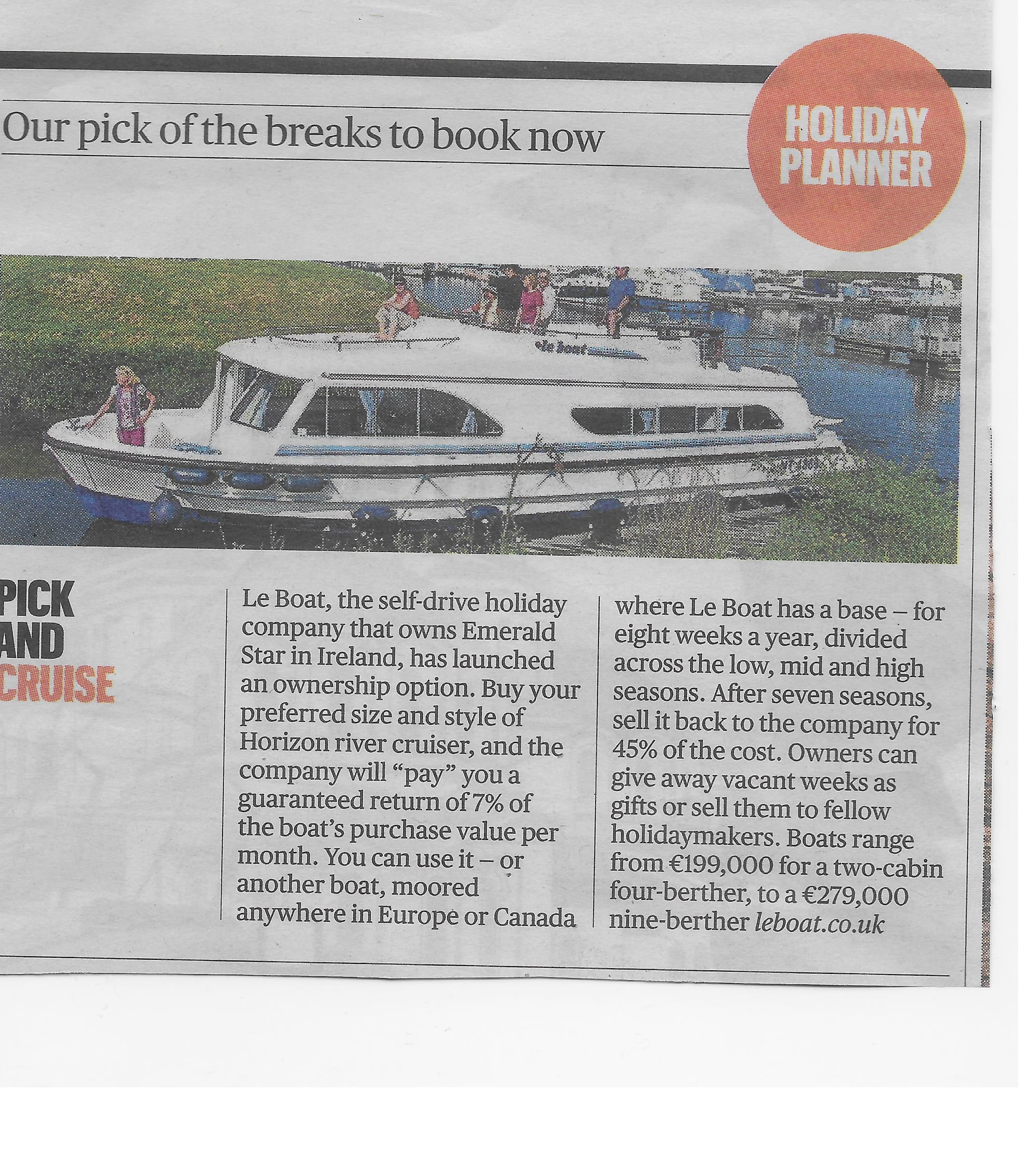 2017 09 River Shannon Emerald Star boat sponsor program