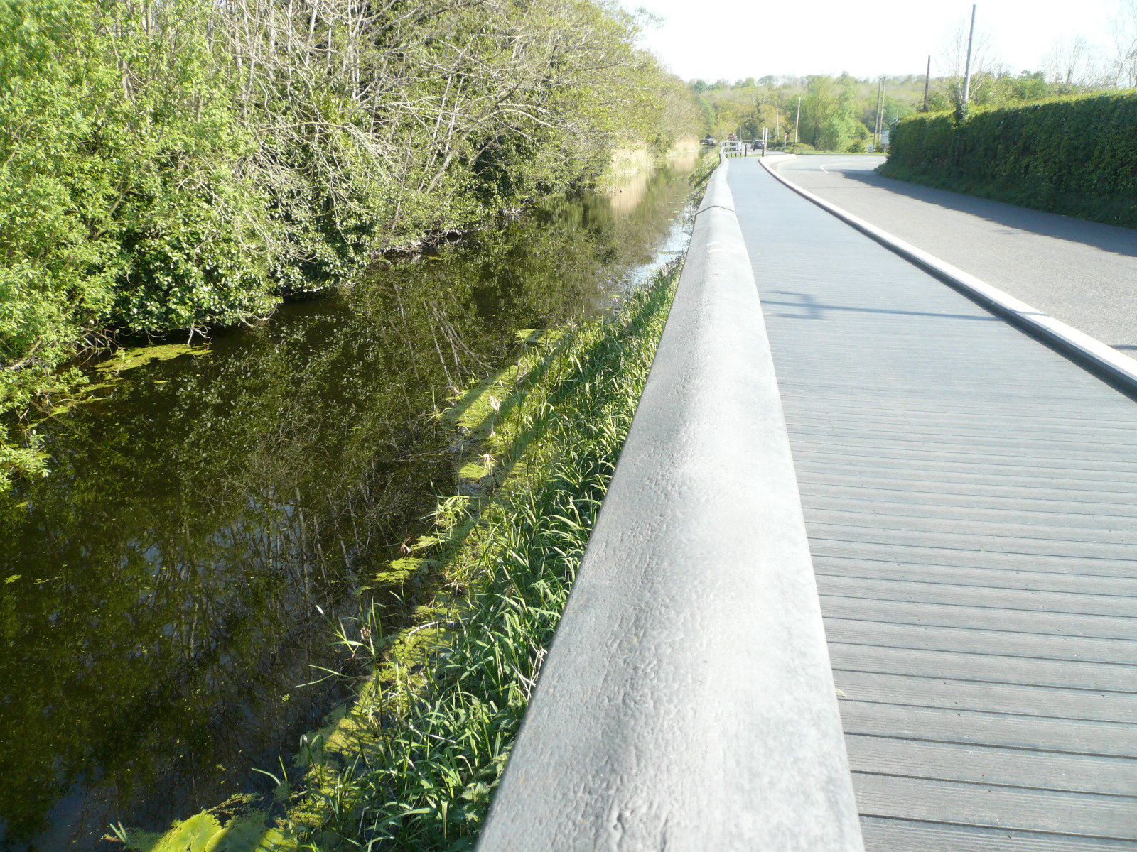 2017 05 Boyne Navigation, Drogheda sea lock, towpath walk into Drogheda