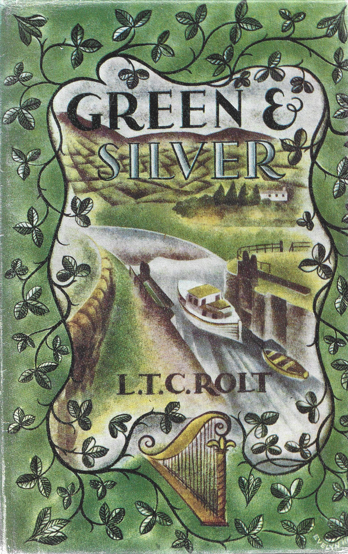 1949 Tom Rolt book, Green and Silver, book cover