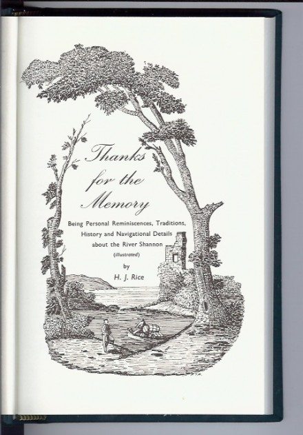 1952 Thanks For The Memory, book by Harry Rice on sale in  IWAI shop