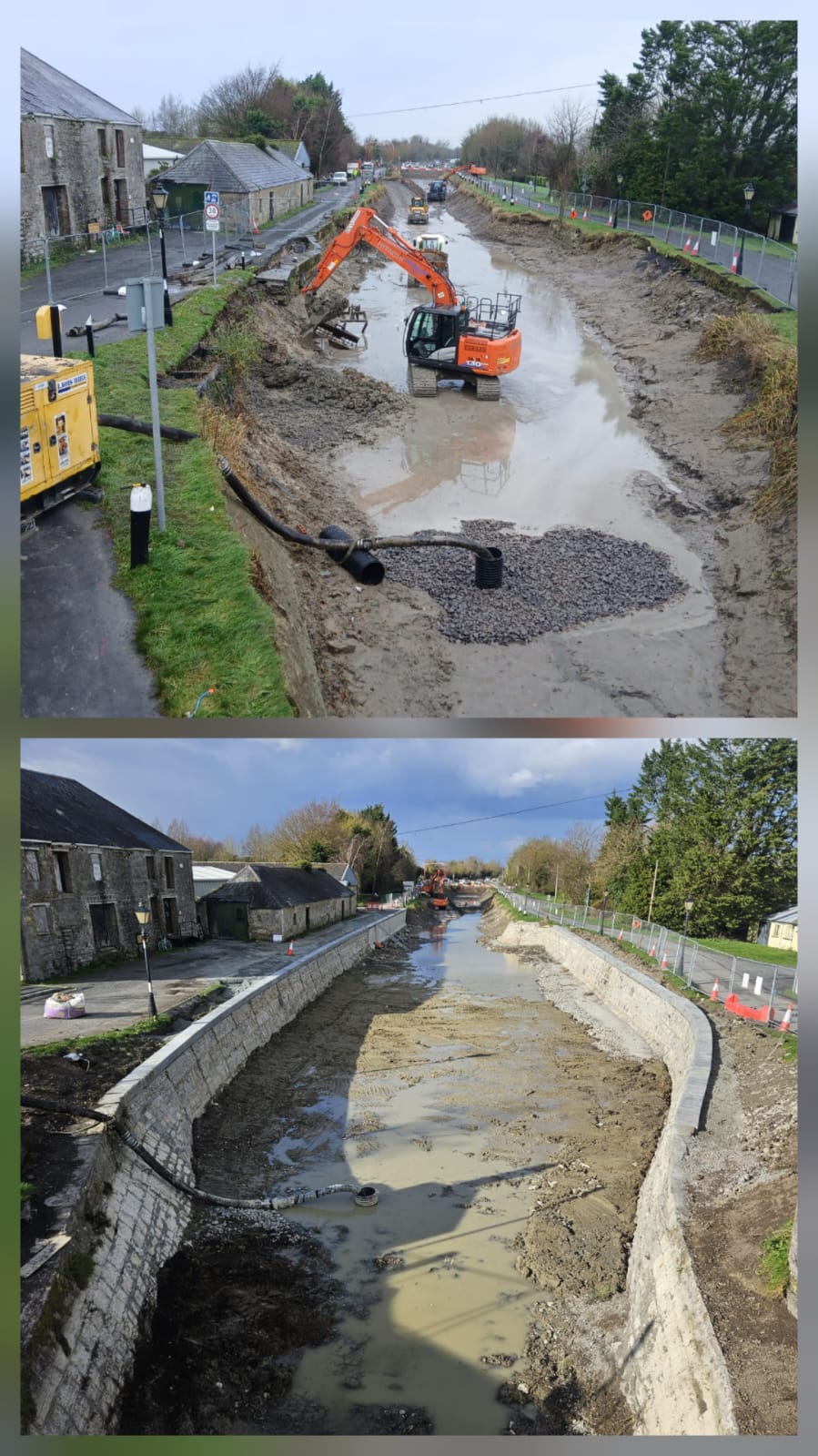 2026 03 28th Grand Canal Vicastown after quayside rebuild works