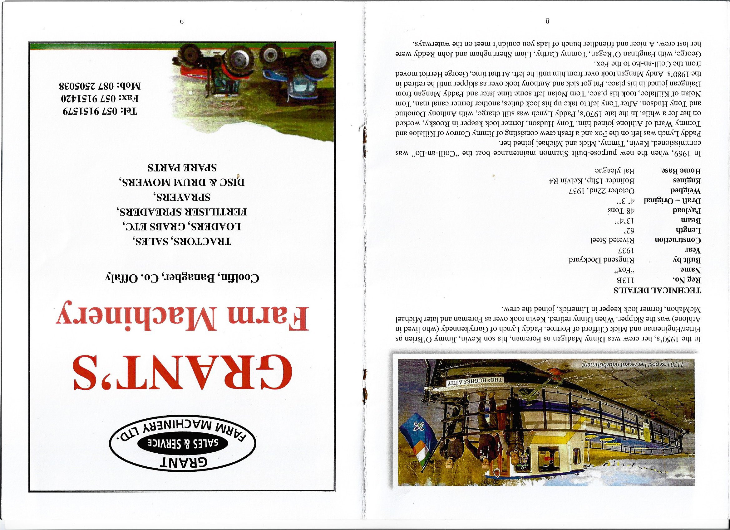 2019 06 21st Grand Canal Shannon Harbour Boat Rally program