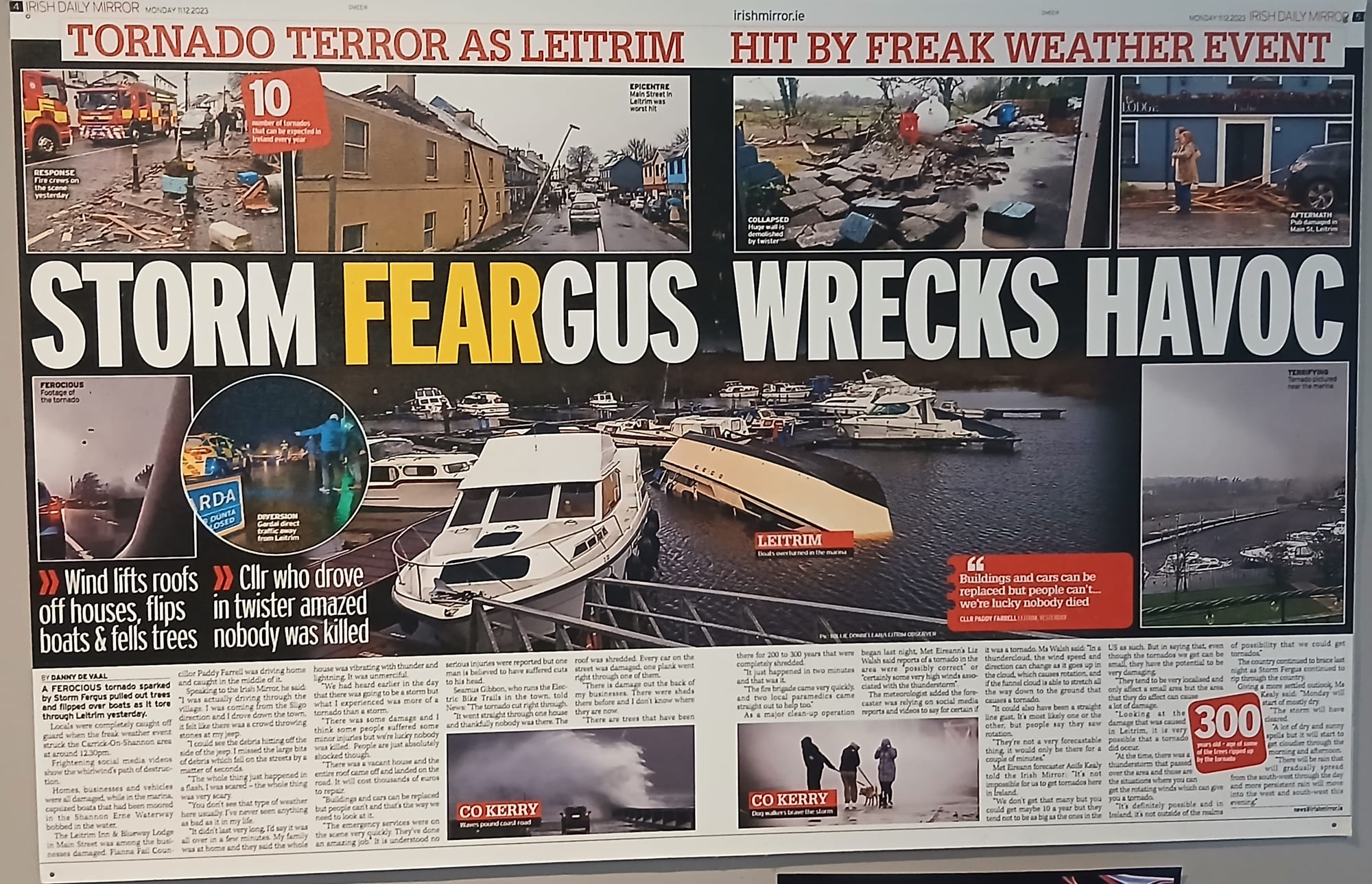 2023 12 River Shannon Leitrim tornado