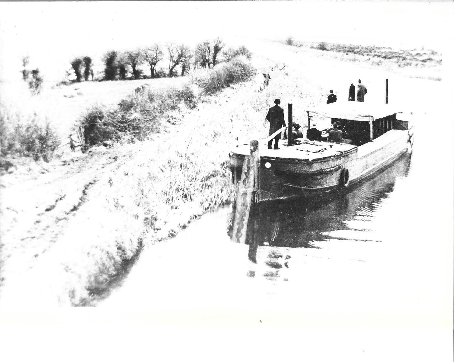Horse drawn passenger barge date and source unknown