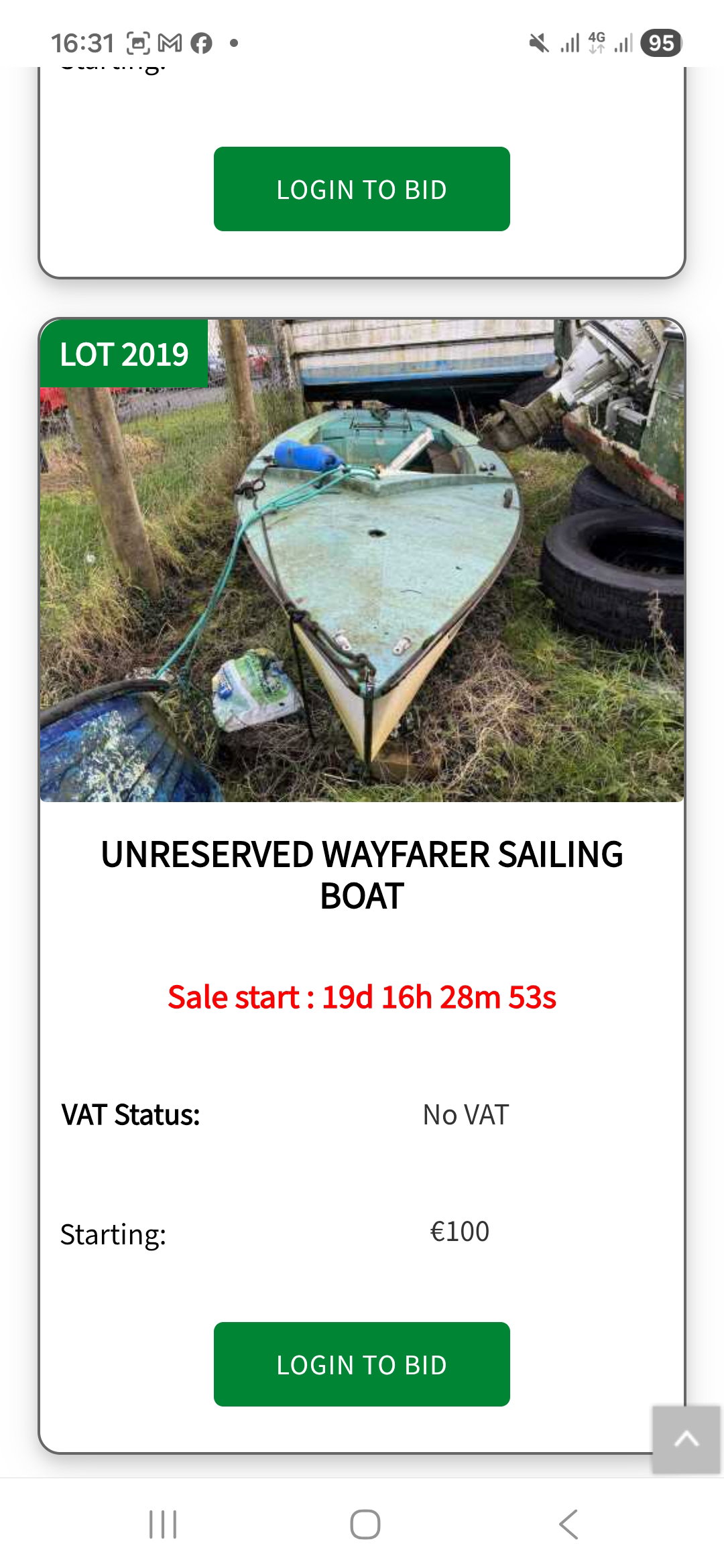2026 03 20th Marine Notice 36, details of vessels for Public Auction