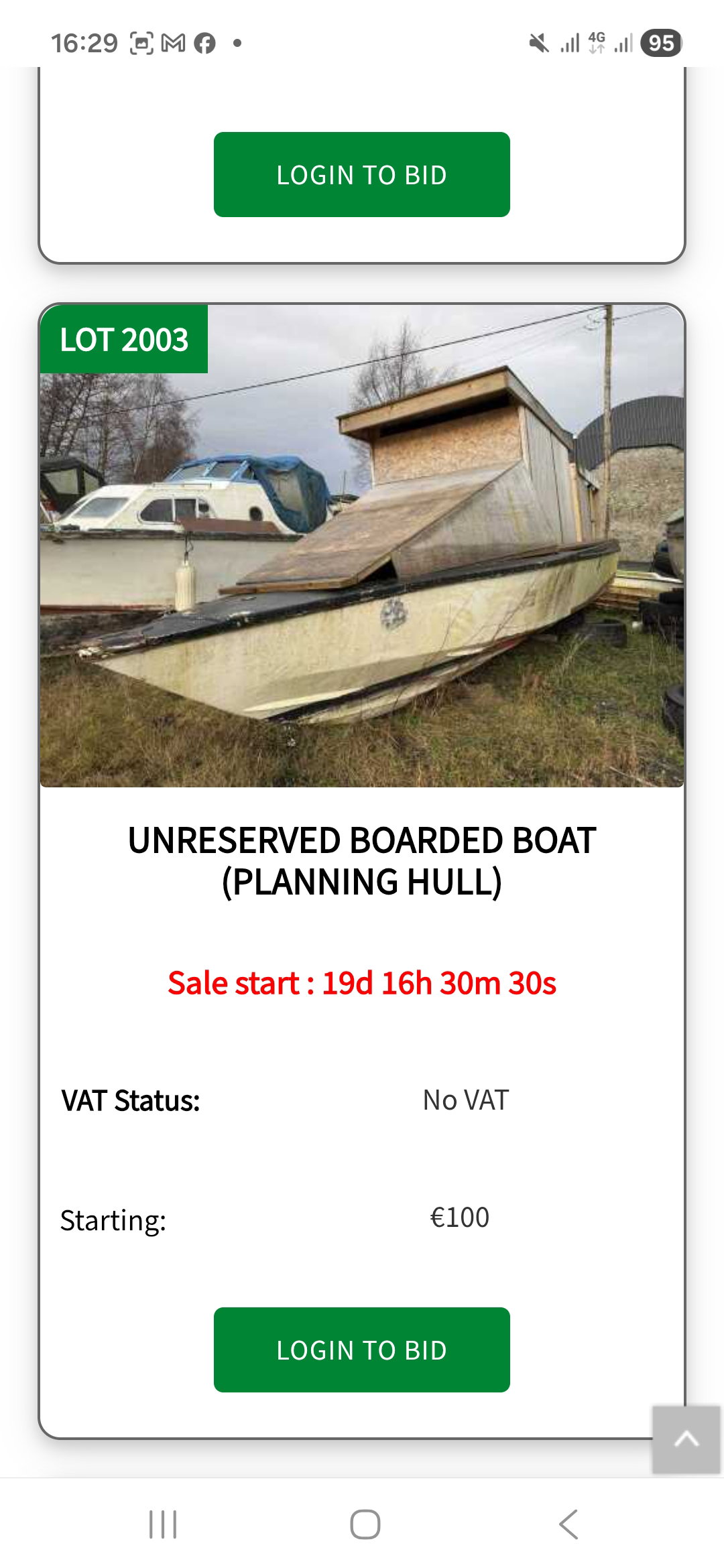 2026 03 20th Marine Notice 36, details of vessels for Public Auction