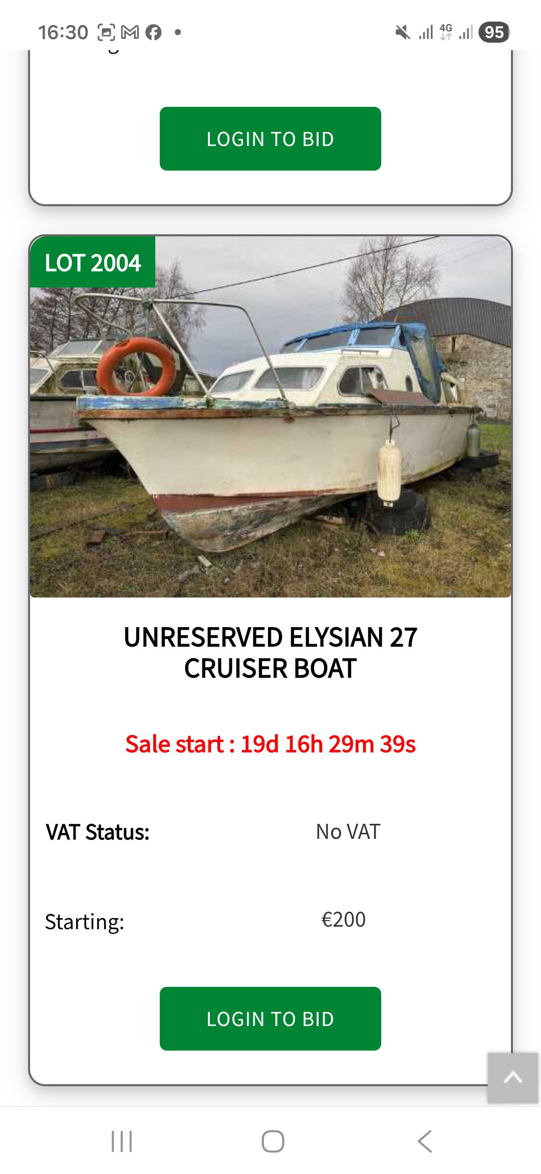 2026 03 20th Marine Notice 36, details of vessels for Public Auction