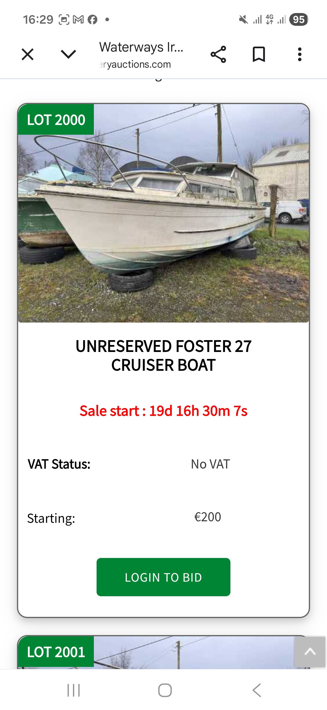 2026 03 20th Marine Notice 36, details of vessels for Public Auction