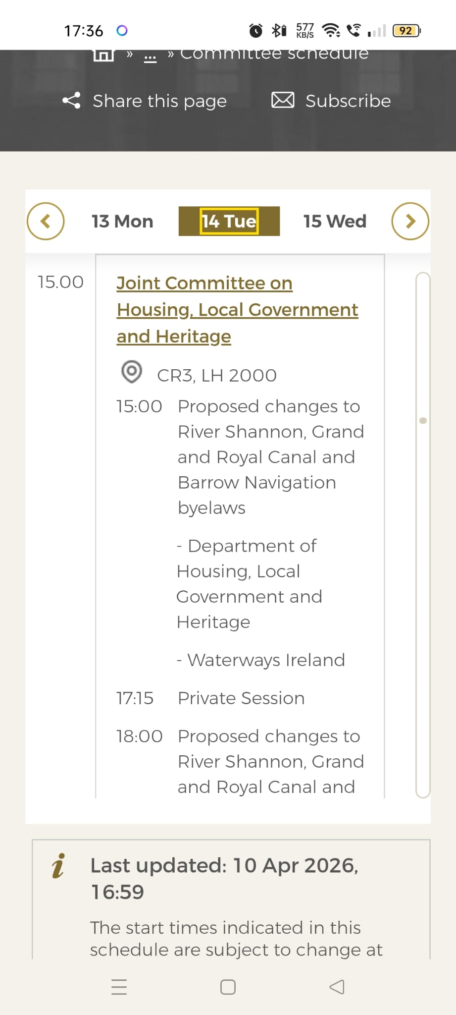 2026 04 10th Waterways Ireland meets Dail Members to discuss proposed new bye laws