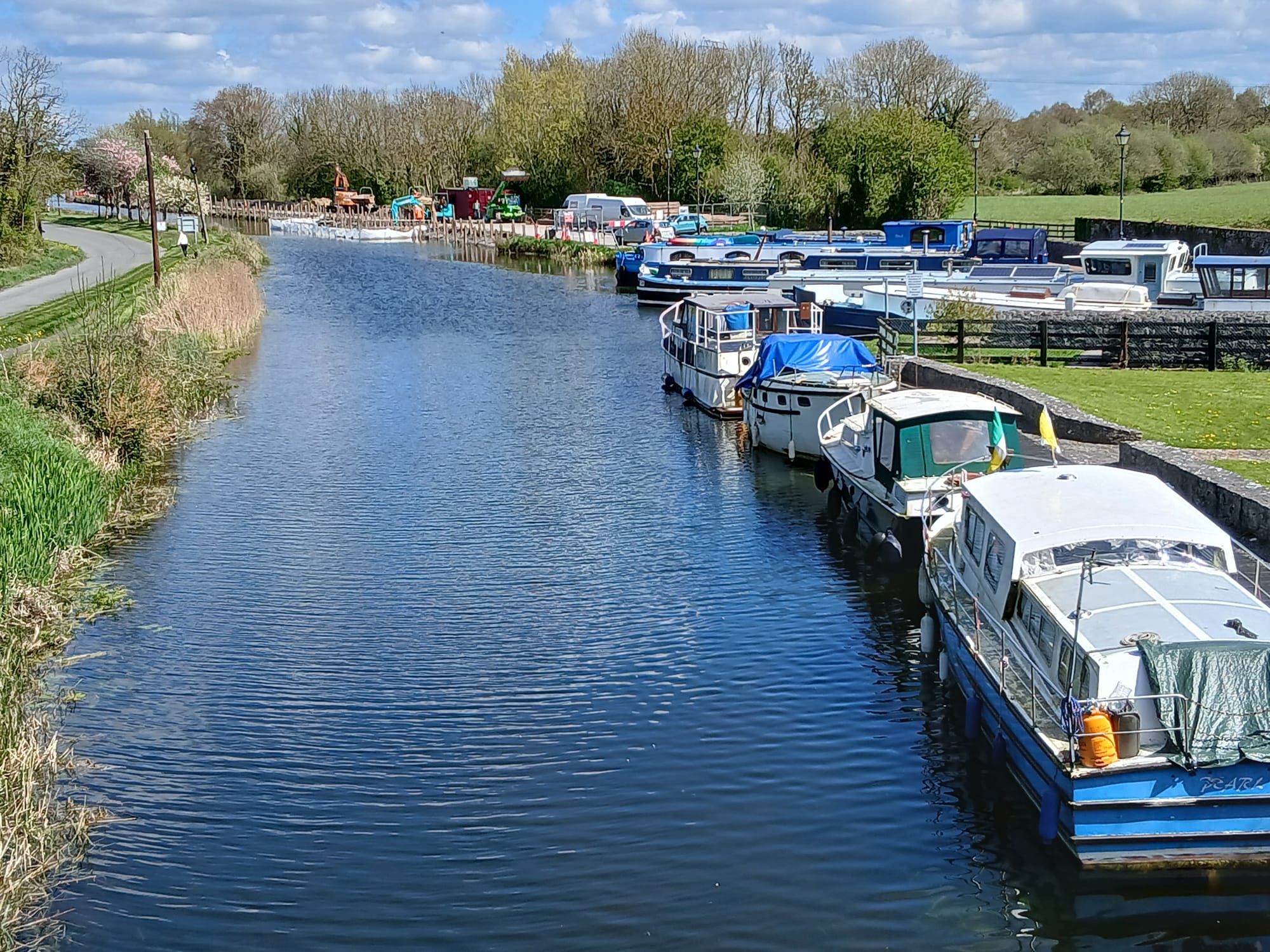 2026 04 20th Grand Canal Shannon Harbour eastward to new visitor moorings under construction