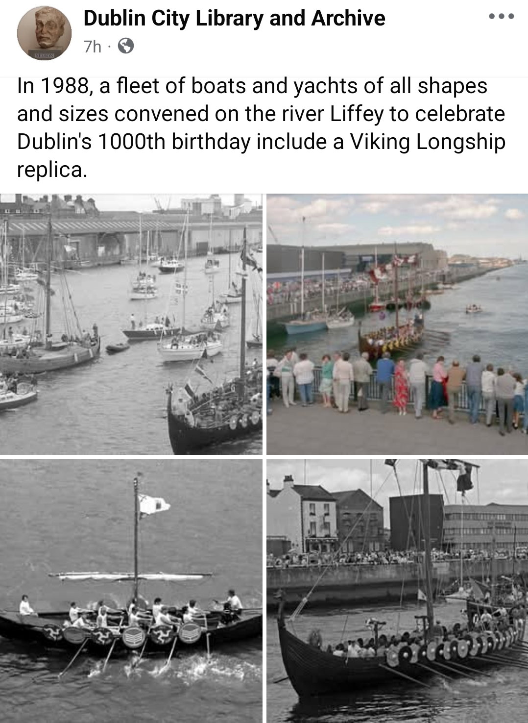 1988 River Liffey Dublin millennial celebration fleet