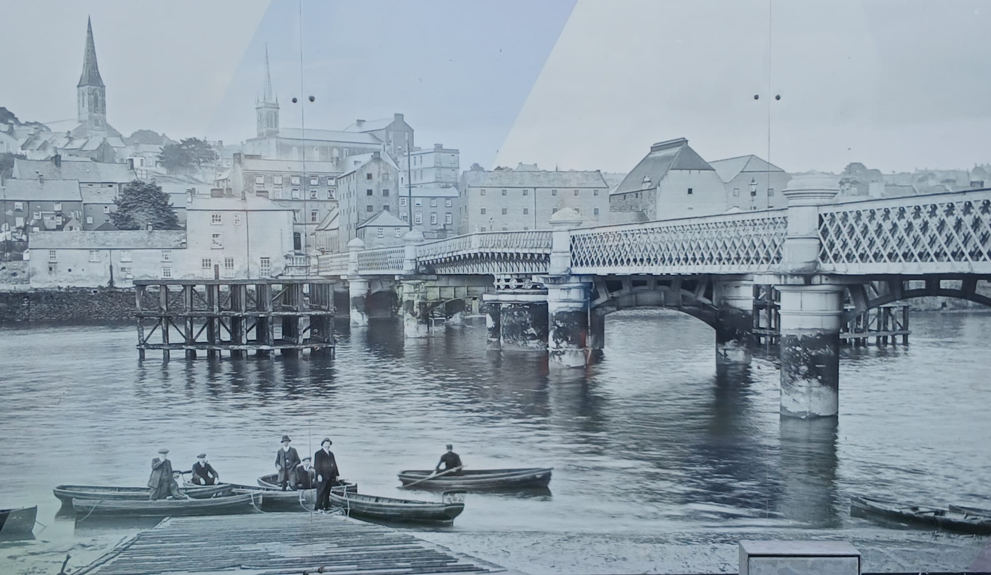 1800s River Barrow New Ross Quays, photos by National Library of Ireland