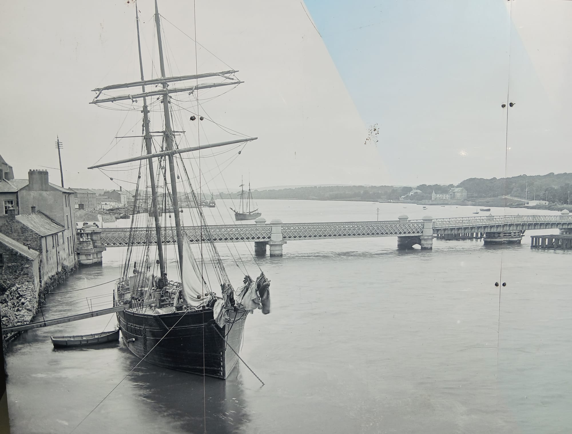 1800s River Barrow New Ross Quays, photos by National Library of Ireland