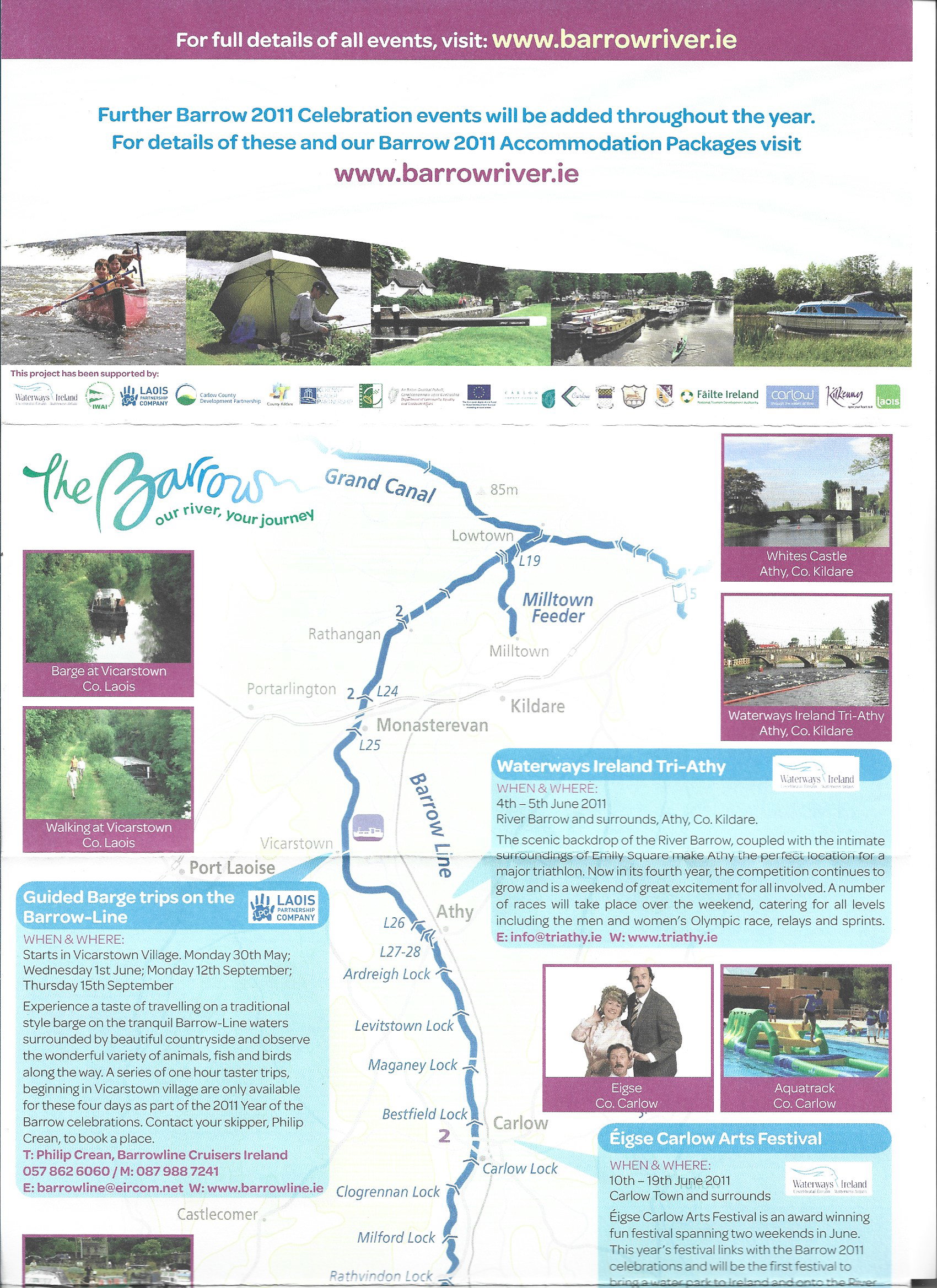 2011 River Barrow map and festivals