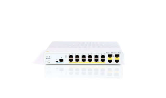 Catalyst 2960C Switch 12 FE PoE, 2 x Dual Uplink, Lan Base