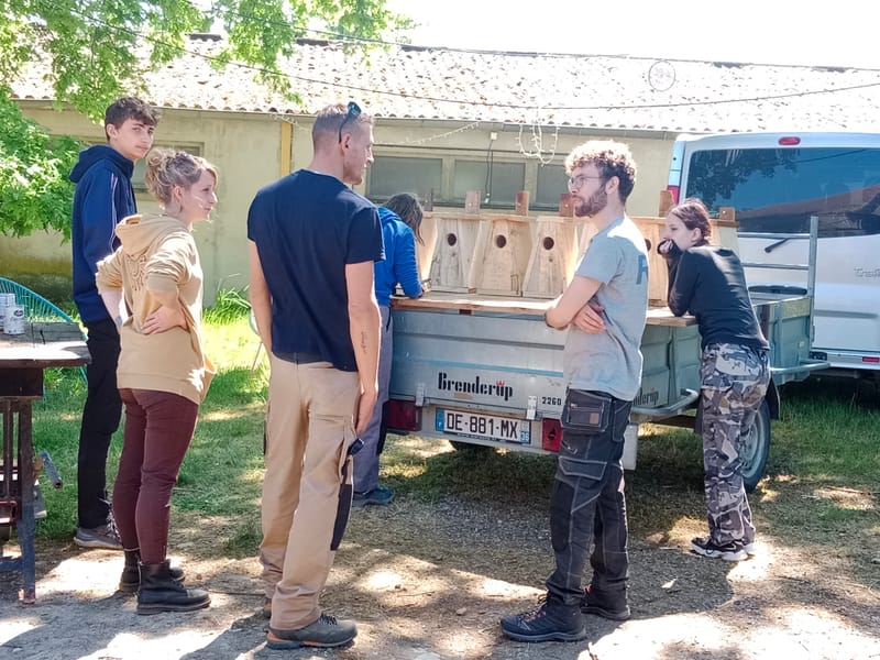 Atelier fabrication de nichoir à Huppe fasciée
