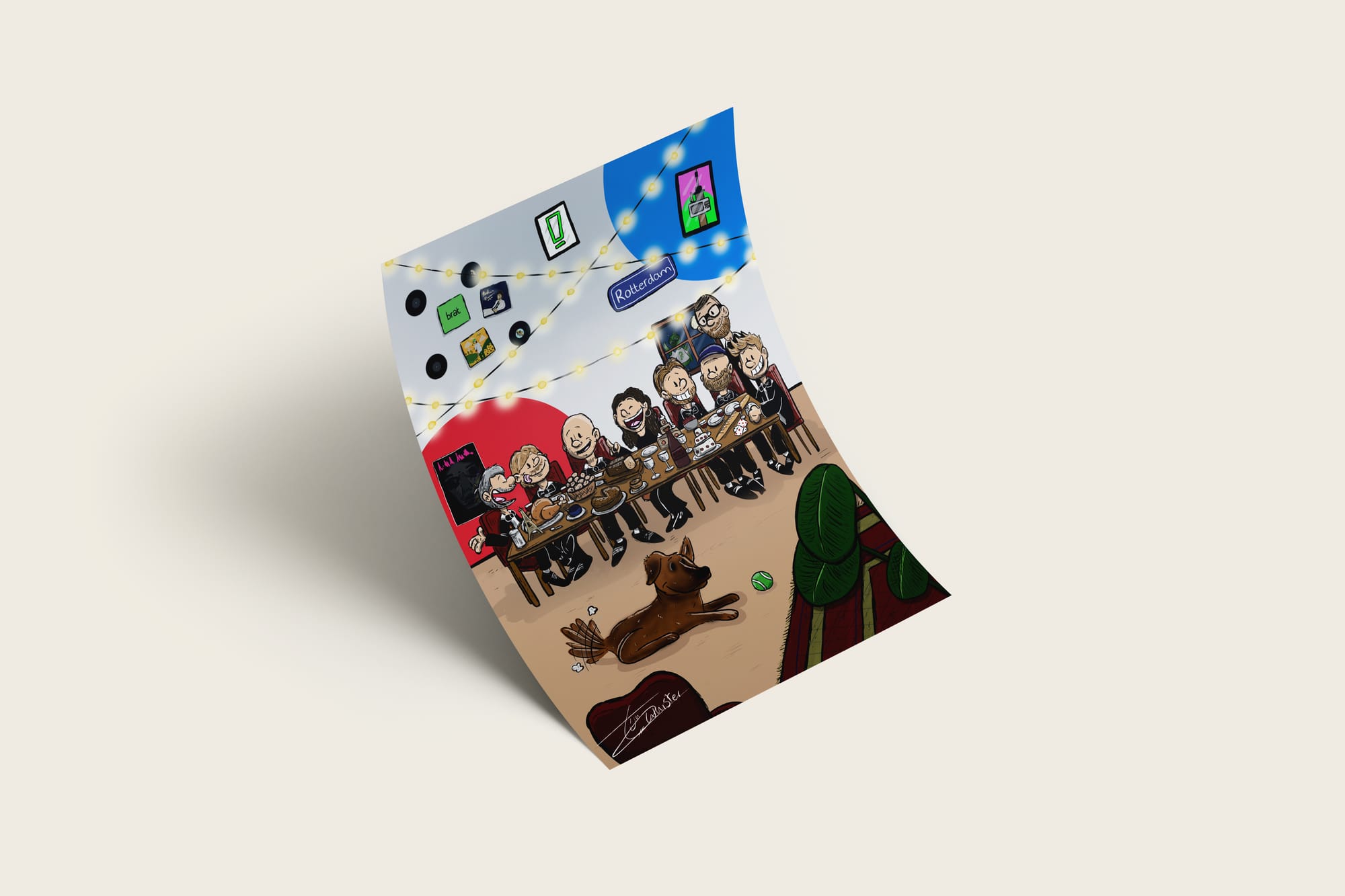 Kerst-illustratie Social Media Reclameloods Rotterdam | Illustratie