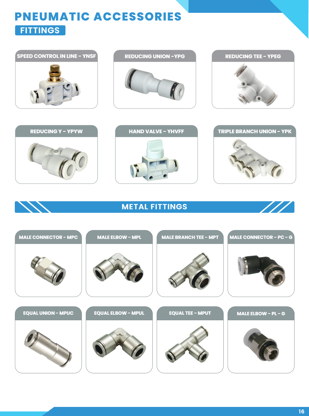 PNEUMATIC FITTING  - HEAVY DUTY PNEUMATIC FITTING, PU CONNECTOR, PU ELBOW, POU TEE, PU UNIOIN, PU FEMALE FITTING, FLOW CONTROL VALVE
