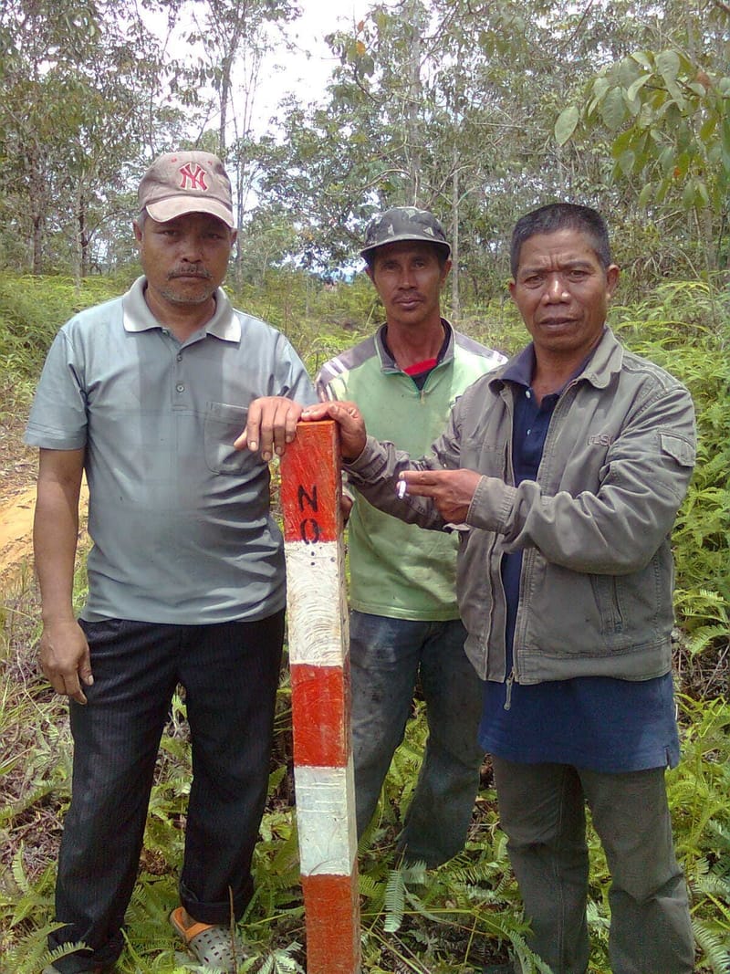 Penandaan batas Desa Semadin Lengkong