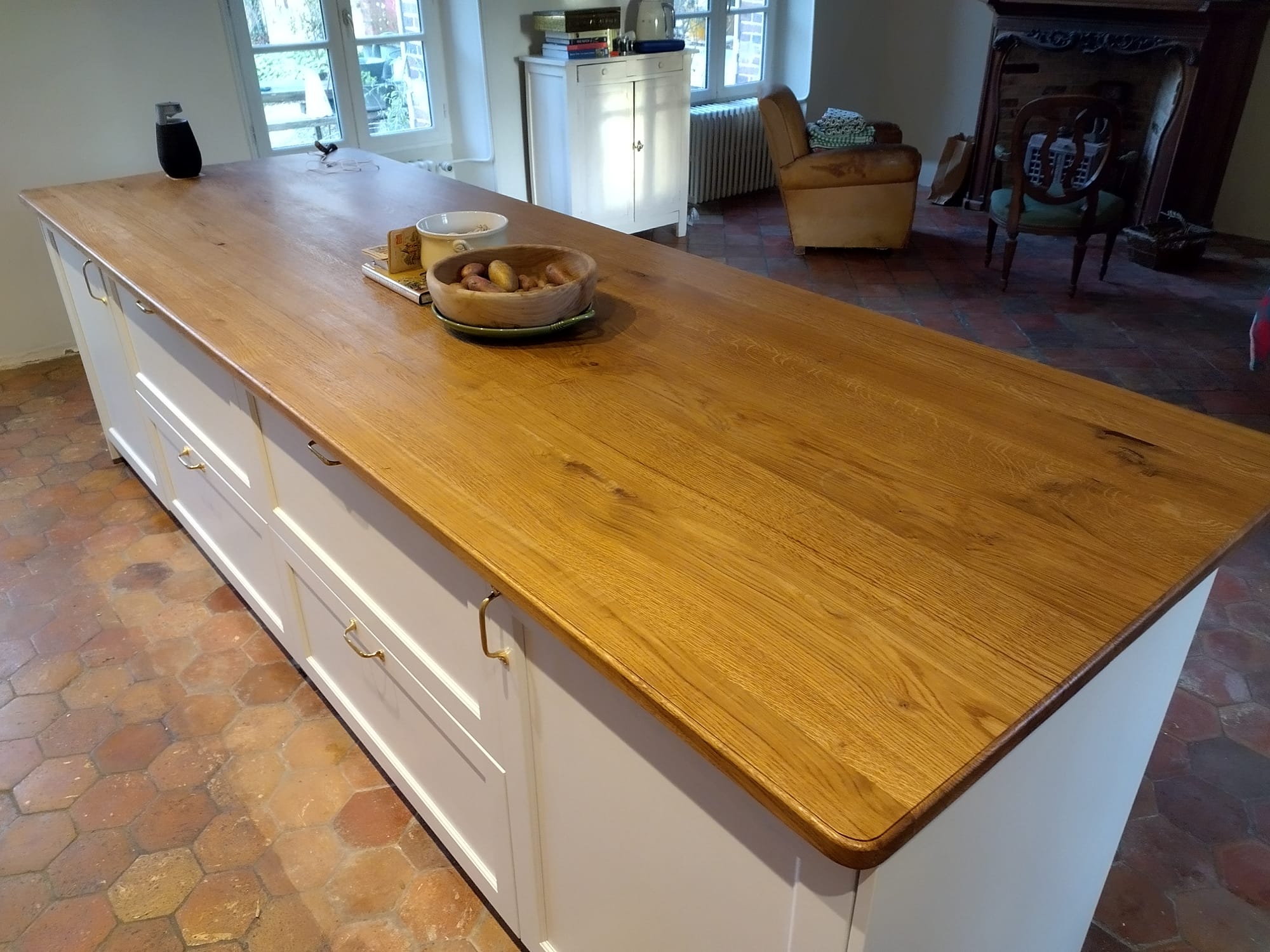 plan de travail massif