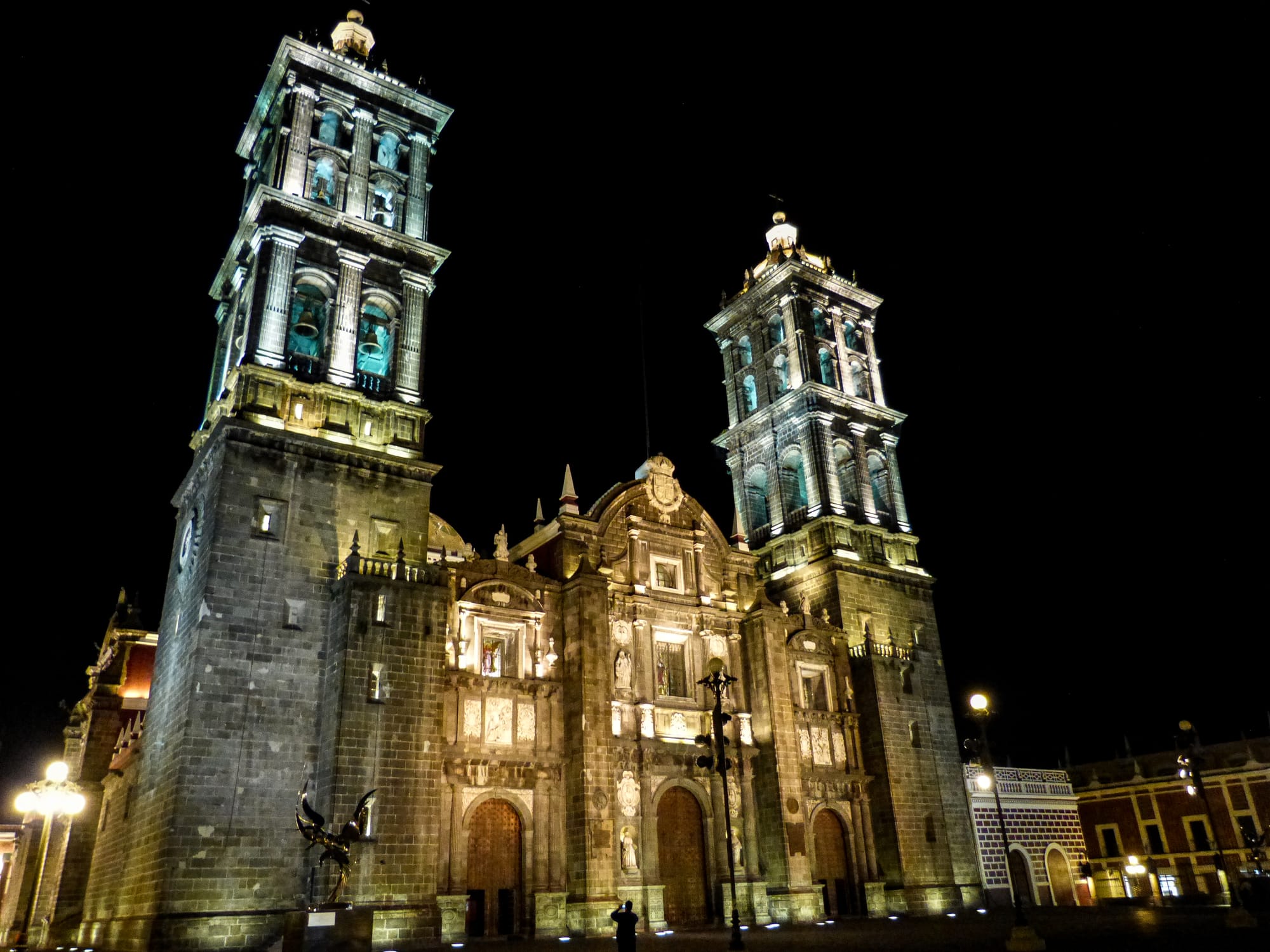 Cathedral of Oaxaca (Mexico) on the Day of the Dead