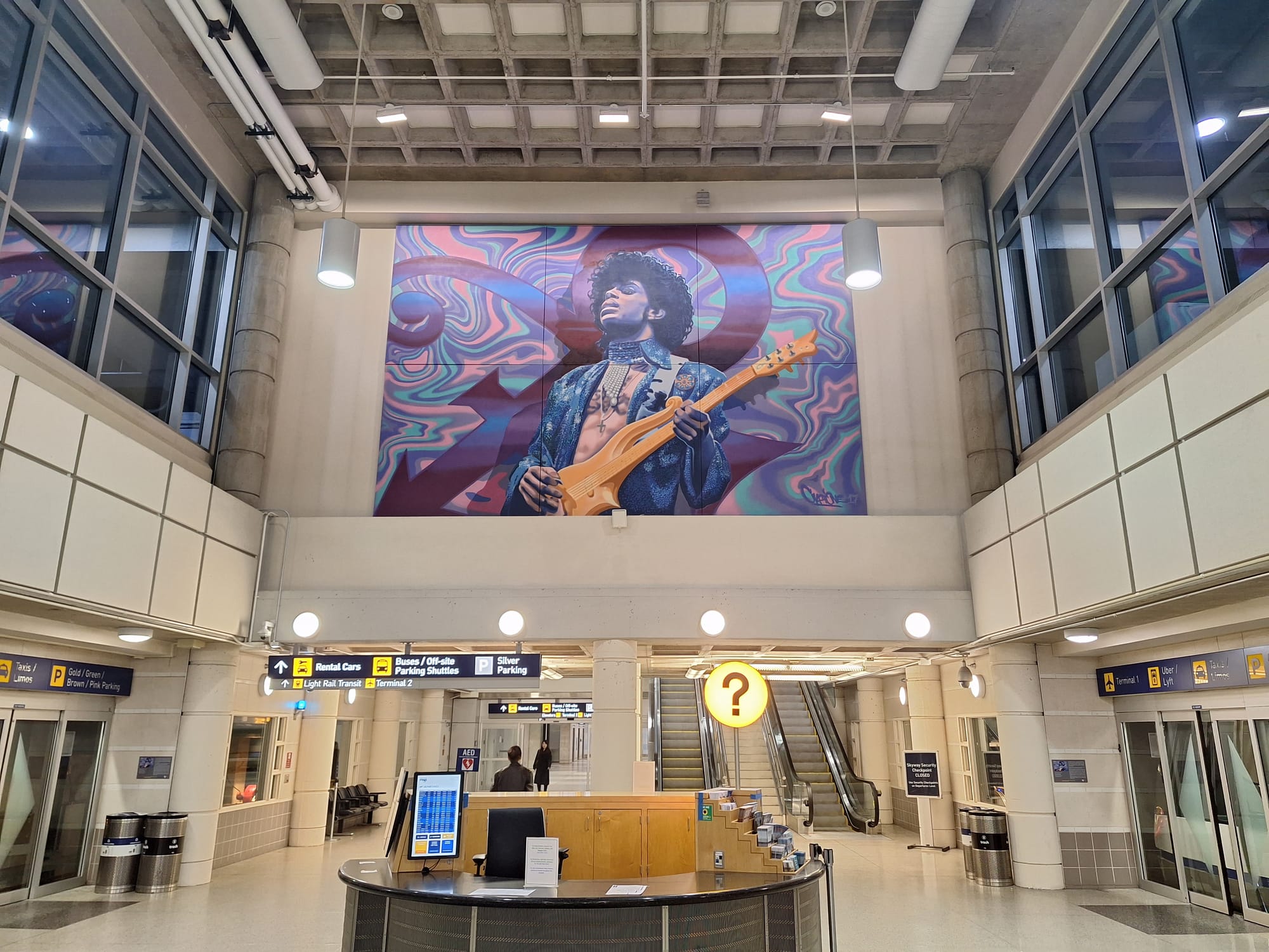 Prince-Mural at MSP-Airport