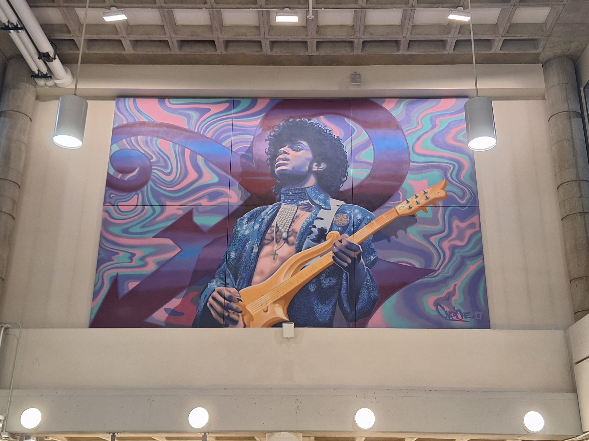 Prince-Mural at MSP-Airport