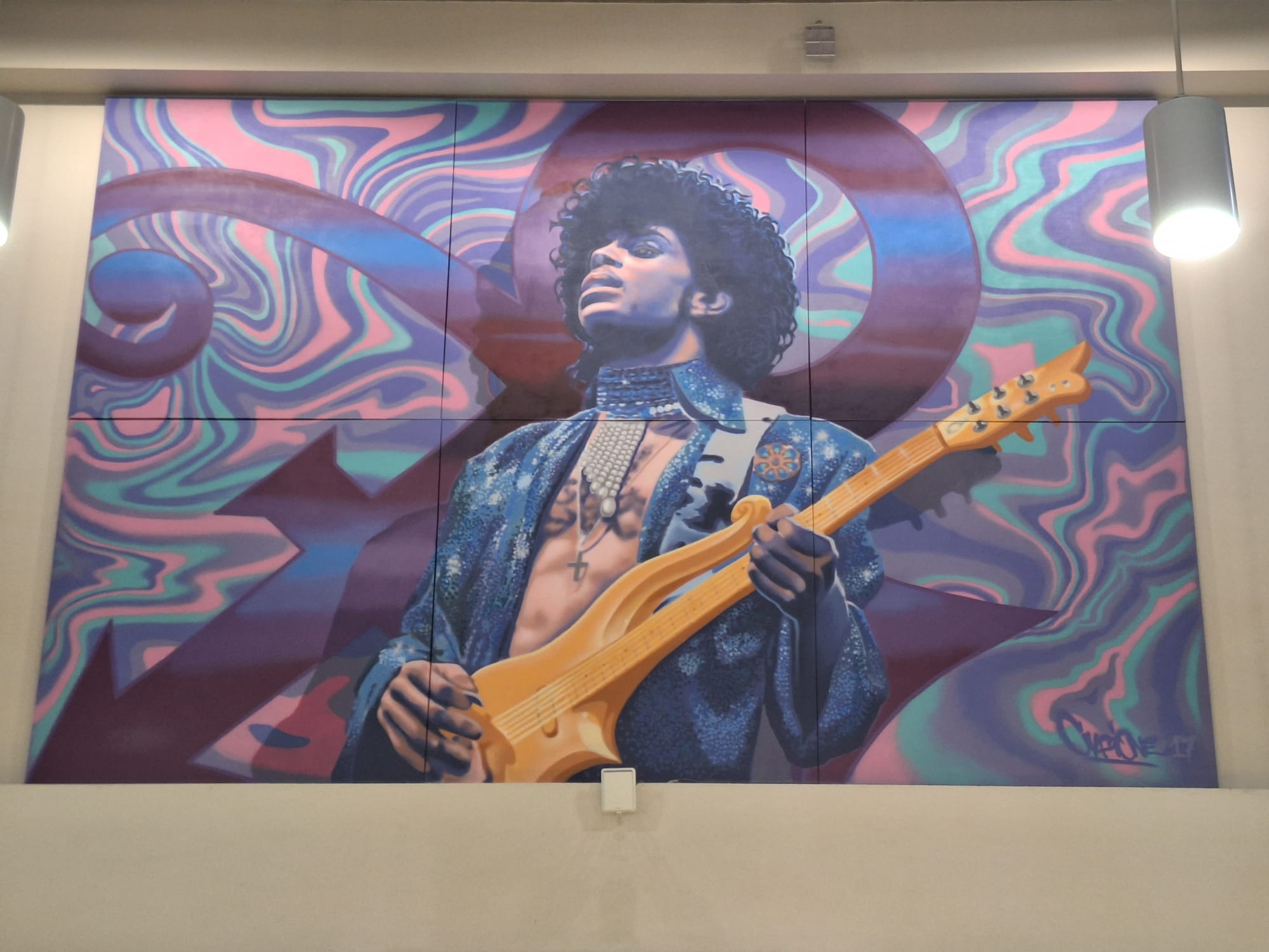 Prince-Mural at MSP-Airport