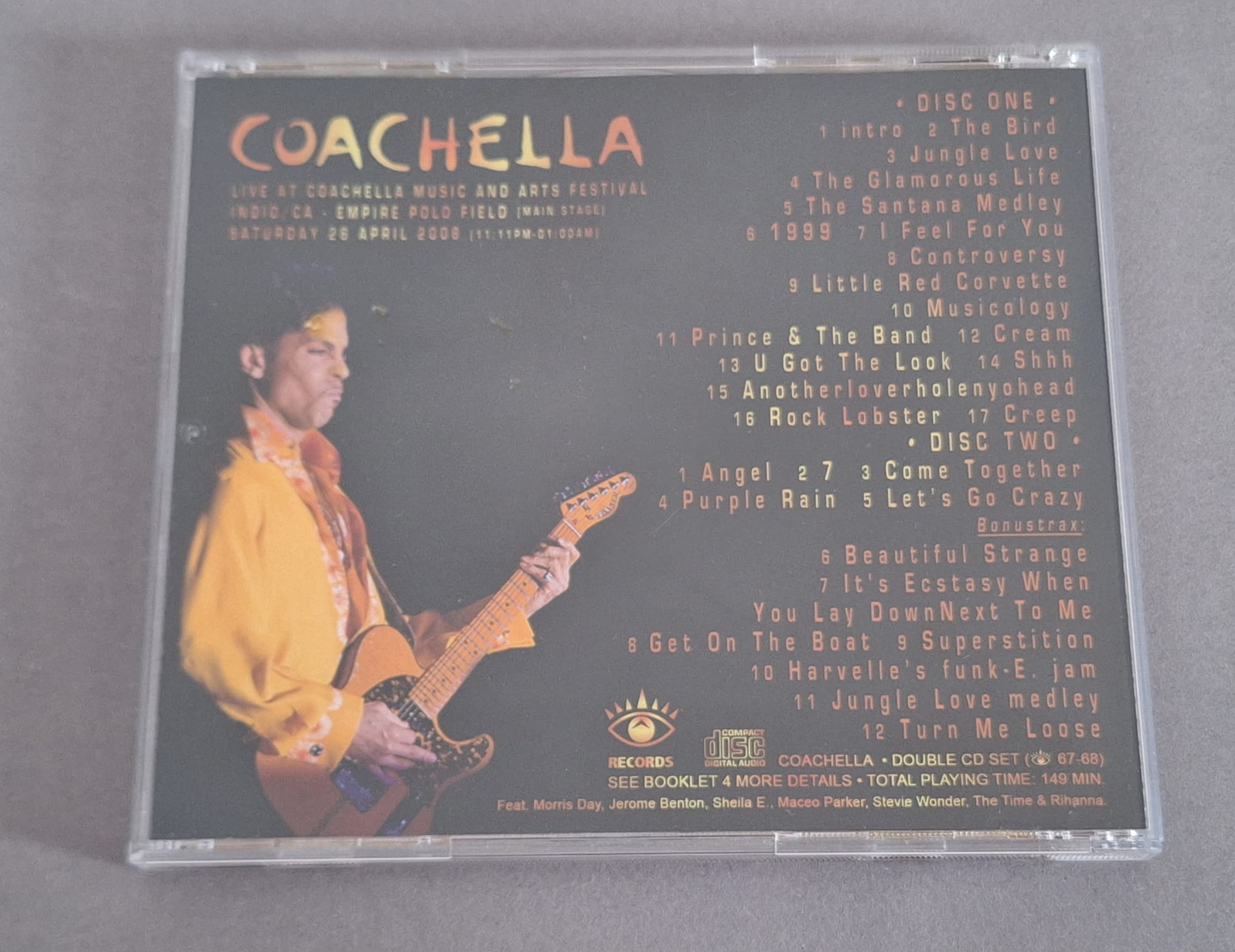 Prince Record of the Month - Prince Coachella "It’s raining purple in the desert.”