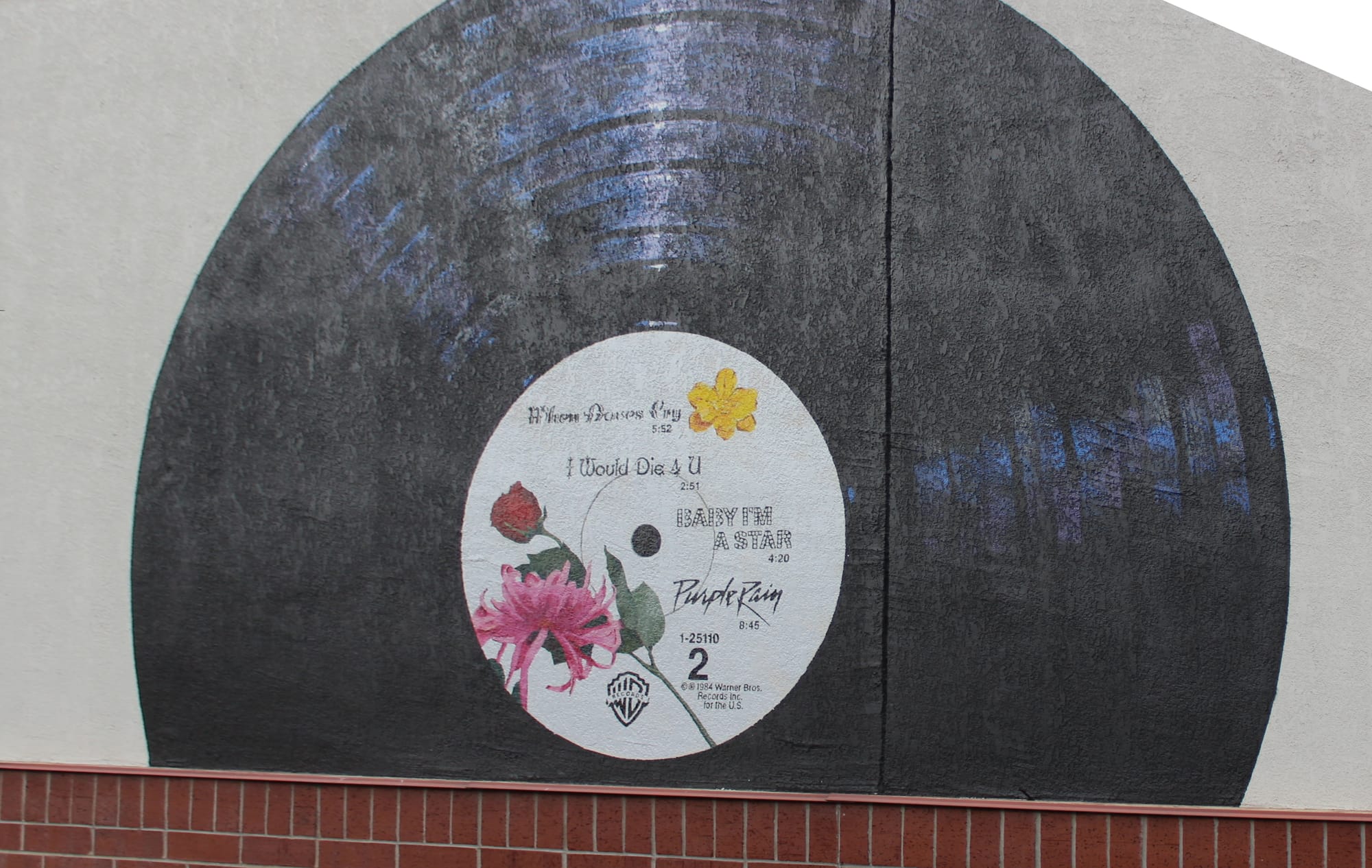 Mural Outside Record Store Downtown MPLS