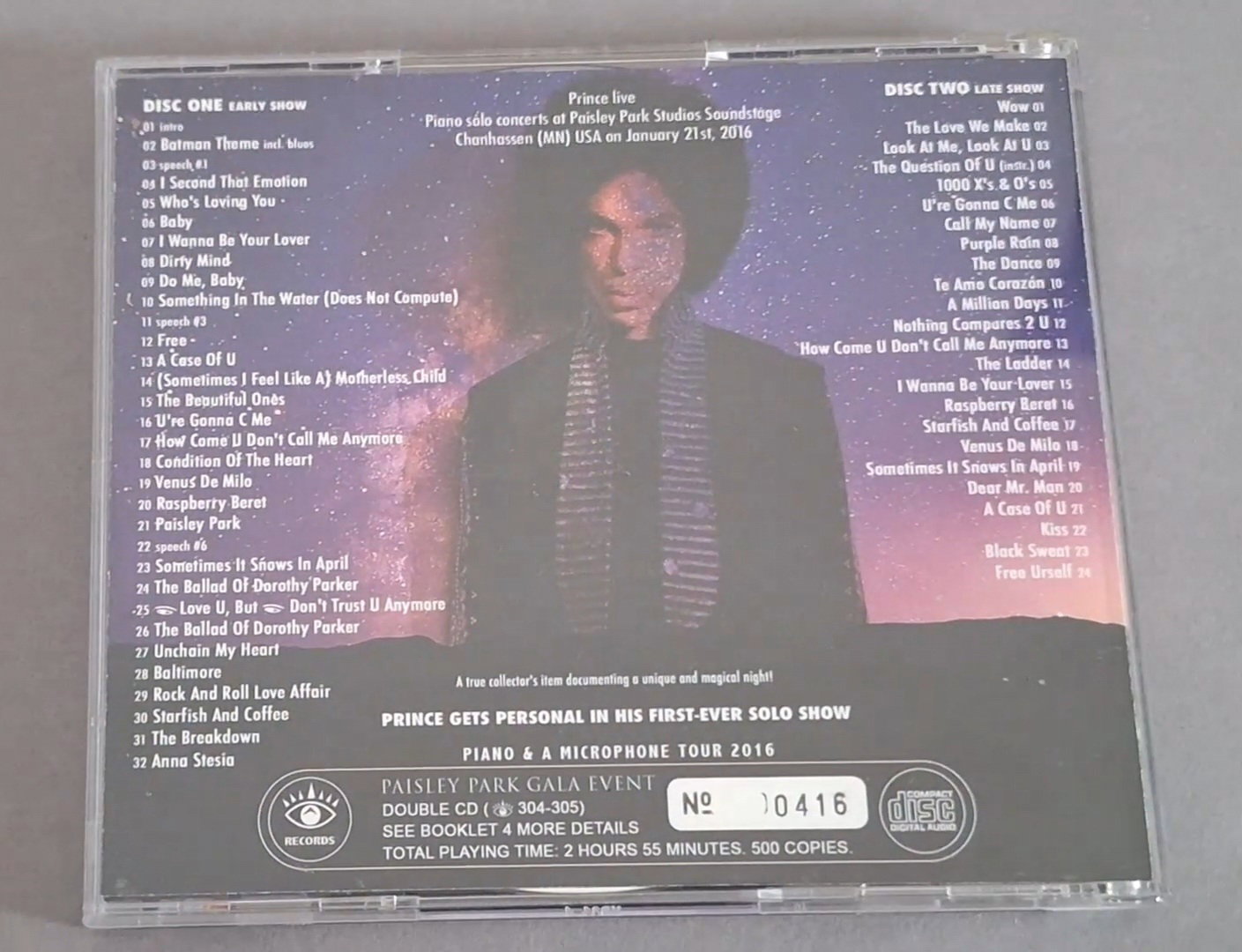💜💜Prince Record of the Month 💜💜- Prince Piano & A Microphone Gala Event”😎