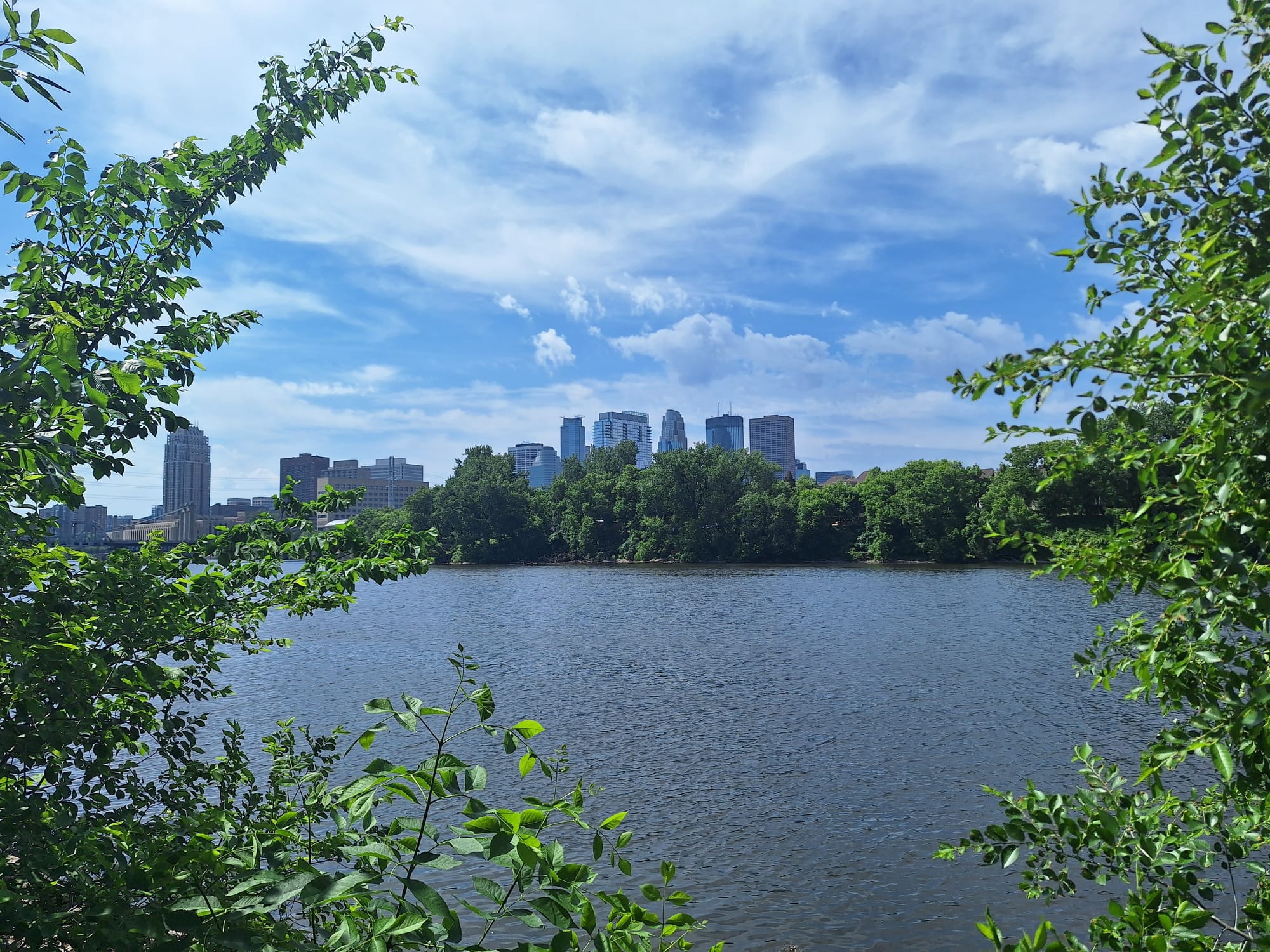 Skyline View from Boom Island Park