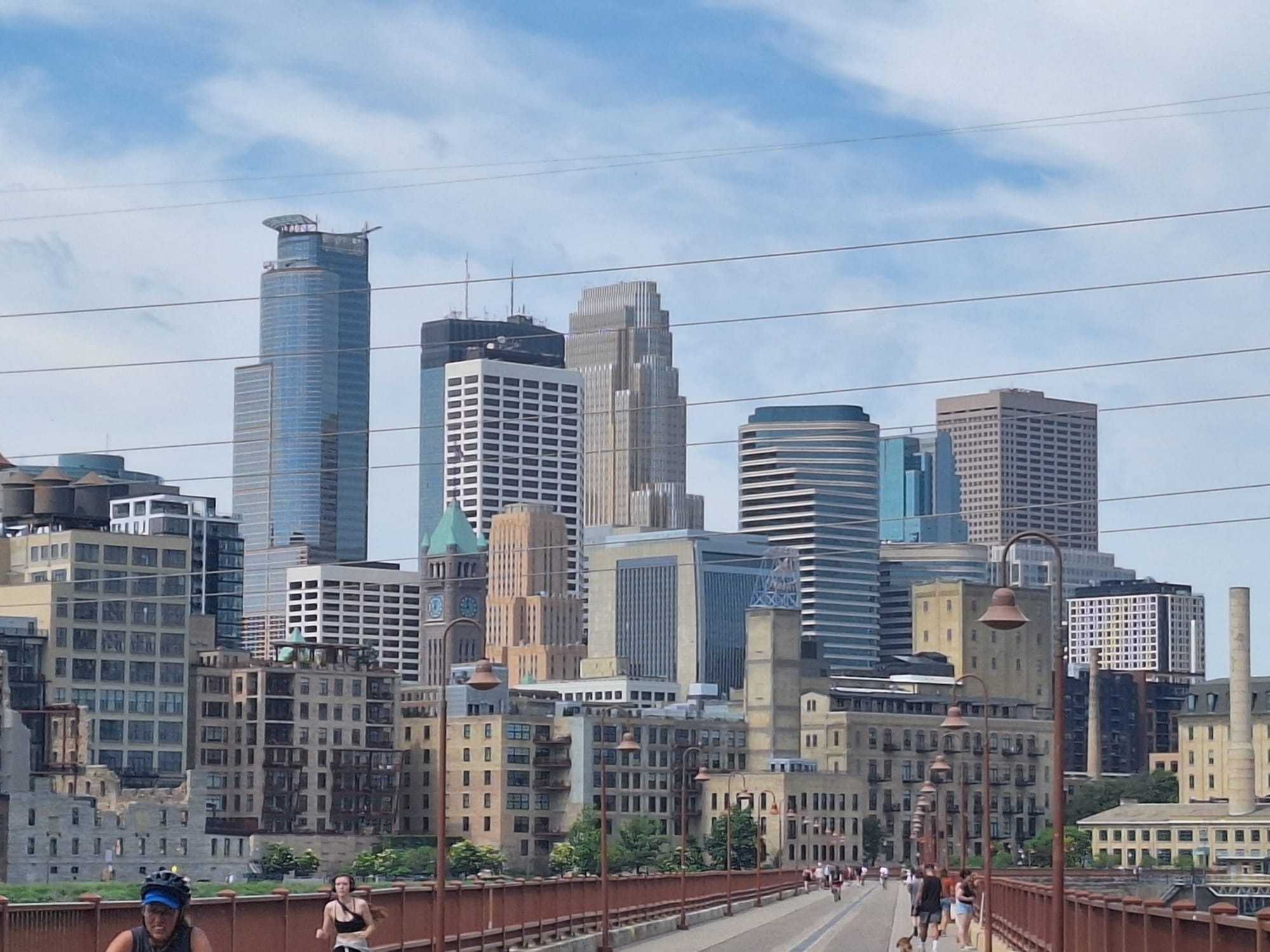 Skyline View from Stone Arch Bridge