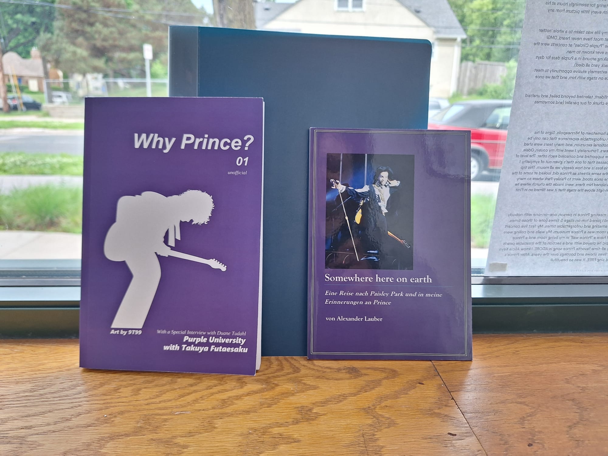 Big opening party of the Peoples Museum for Prince in Minneapolis - My book on display
