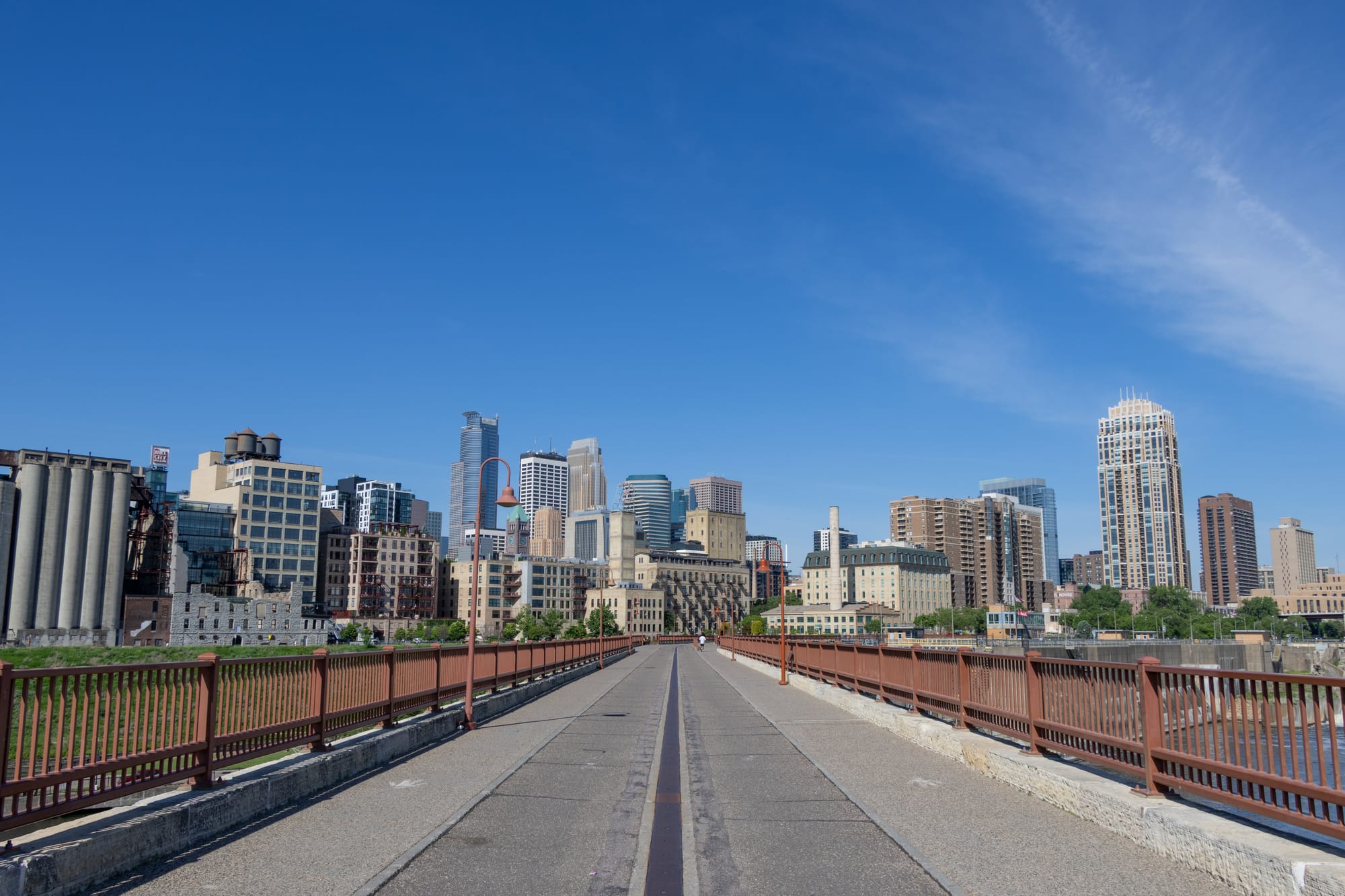 Minneapolis Skyline seen from Stone Arch Bridge
