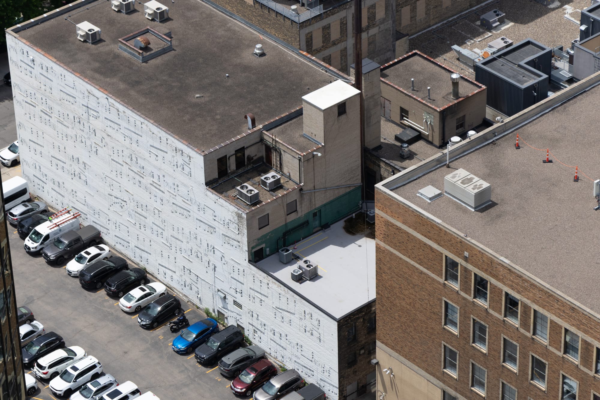 Schmitt Music Mural seen from the Foshay Tower Observation Deck