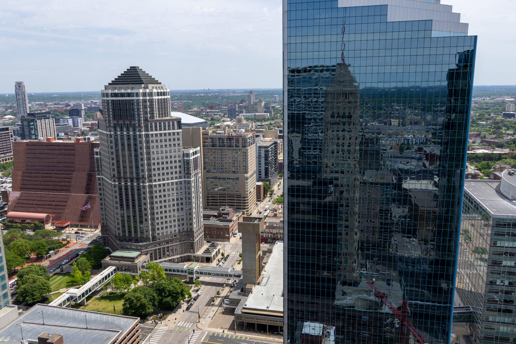 Minneapolis Skyline seen from the Foshay Tower Observation Deck