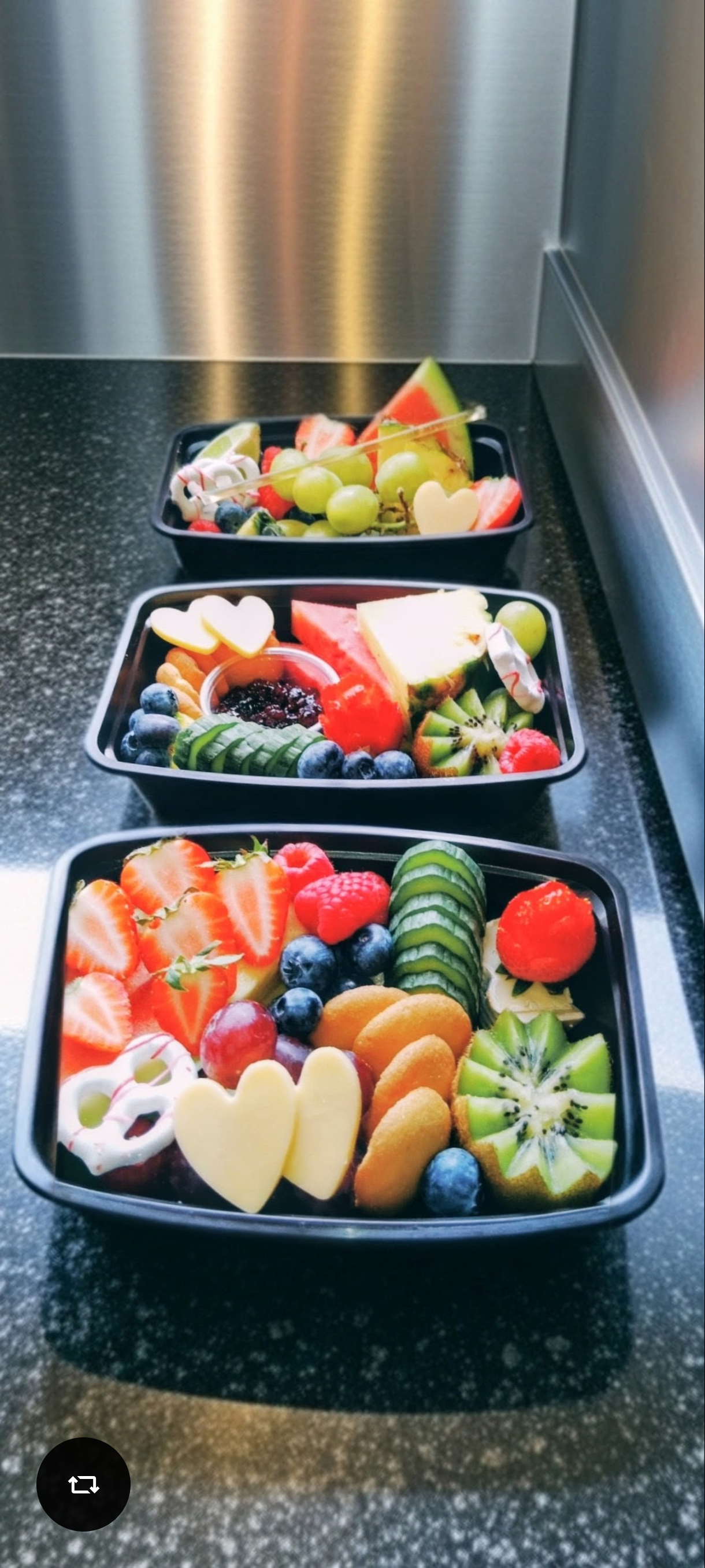 Veggie and fruit boards and boxes