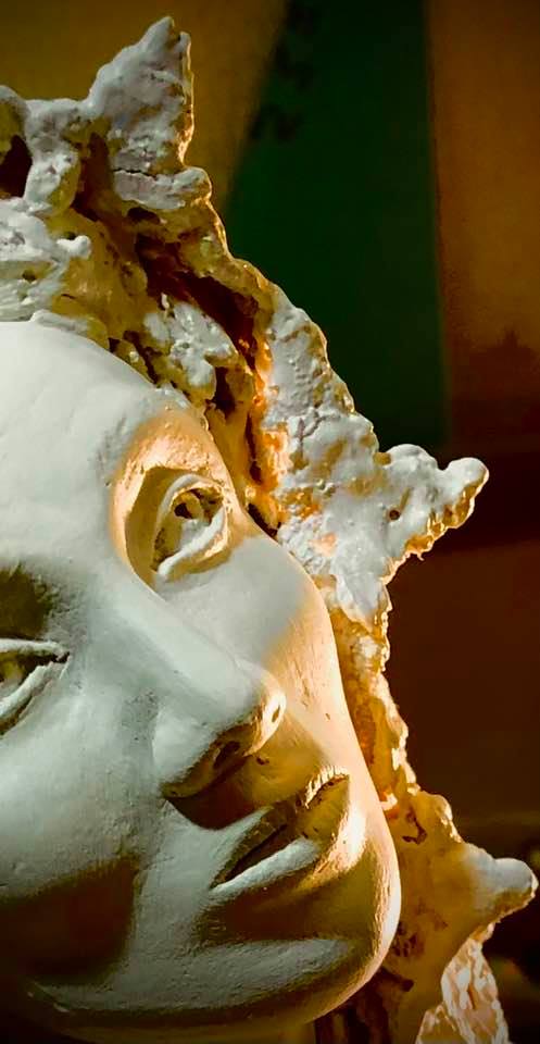 Sculpture argile Madonne by me