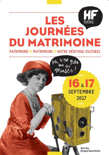 JOURNEE DU PATRIMOINE ET MATRIMOINE 2017 (ALICE GUY)