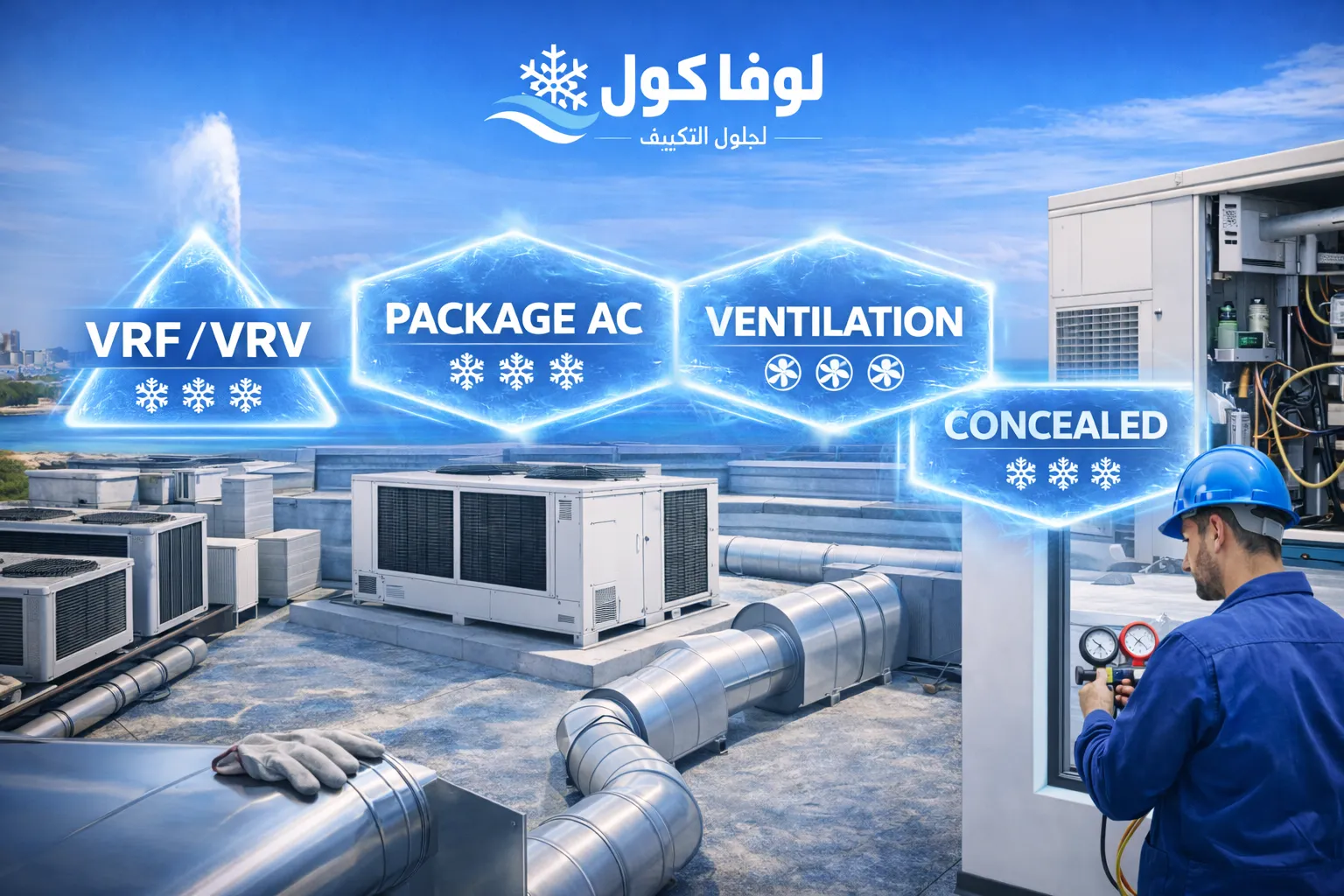 VRF & VRV | شركة لوفا كول للتكييف المركزي