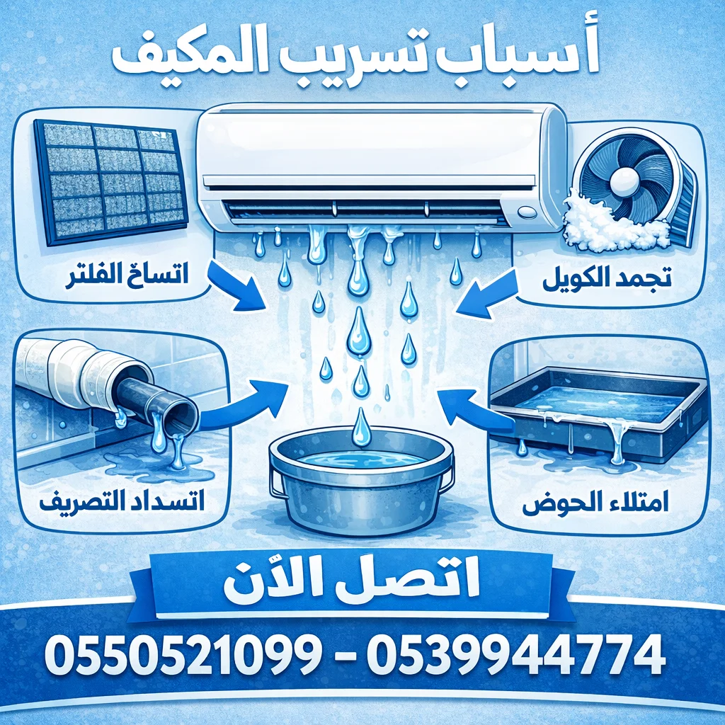 اسباب تنقيط المكيف