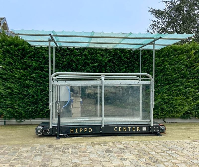 Hippocenter Lójártató Futószalagos Hippotrainerhez Tető