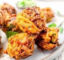 Onion Bhajis Platter