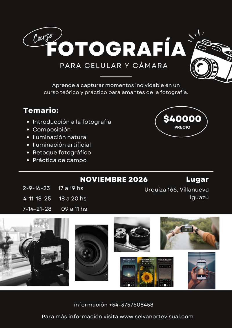Curso de fotografia NOVIEMBRE