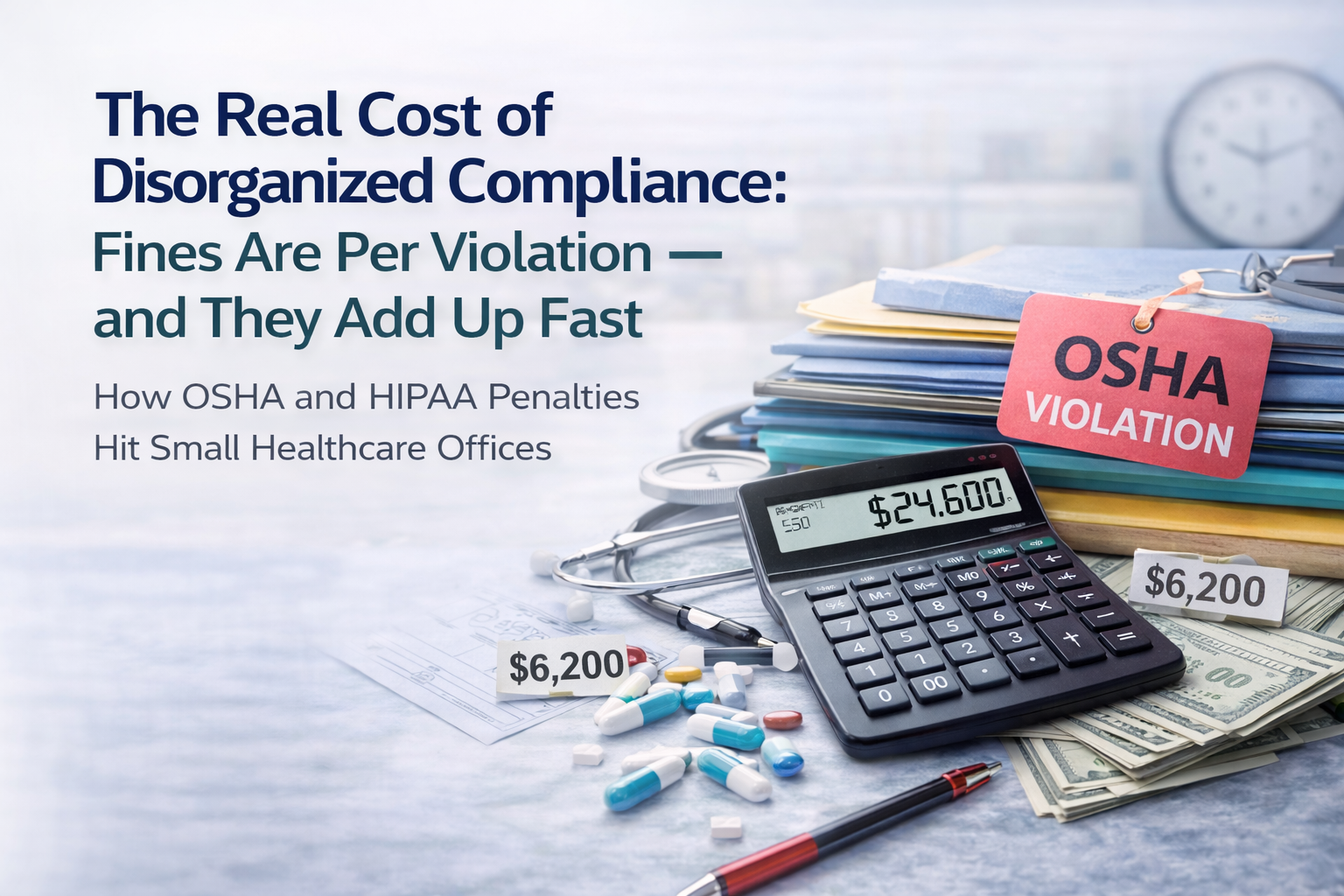 π‘οΈ The Real Cost of Disorganized Compliance: Fines Are Per Violation β and They Add Up Fast