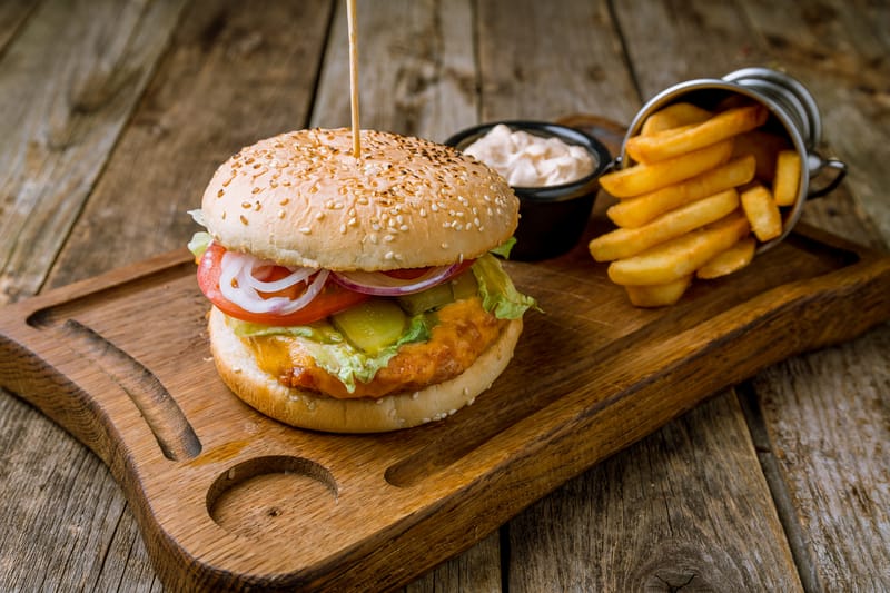 Burger au poulet