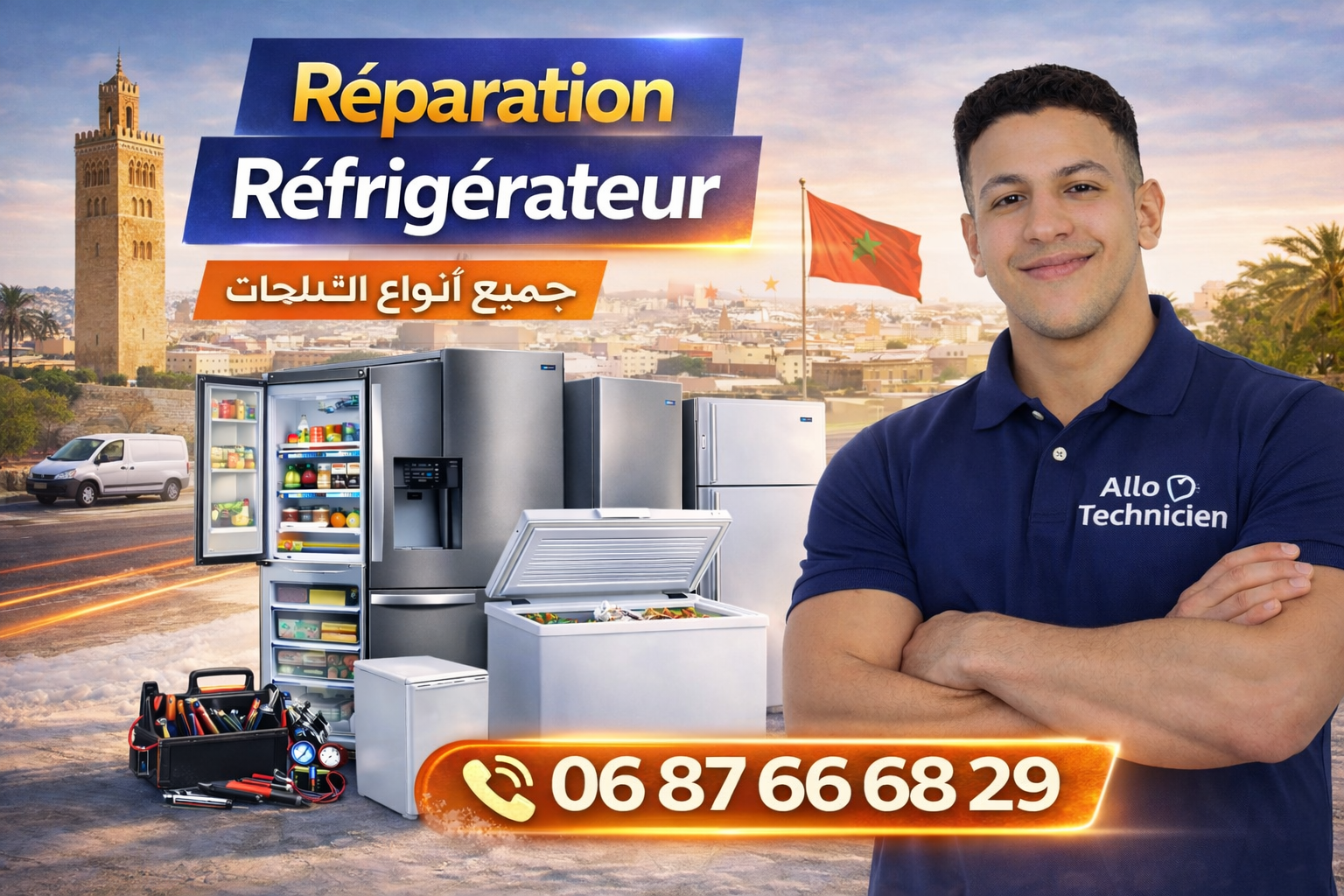 Réparation Frigo à Rabat – Réparateur de Frigo à Domicile