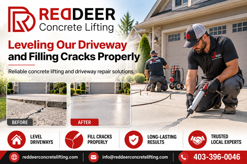 Concrete Driveway Lifting in Red Deer: Repair Sunken Concrete Without Full Replacement